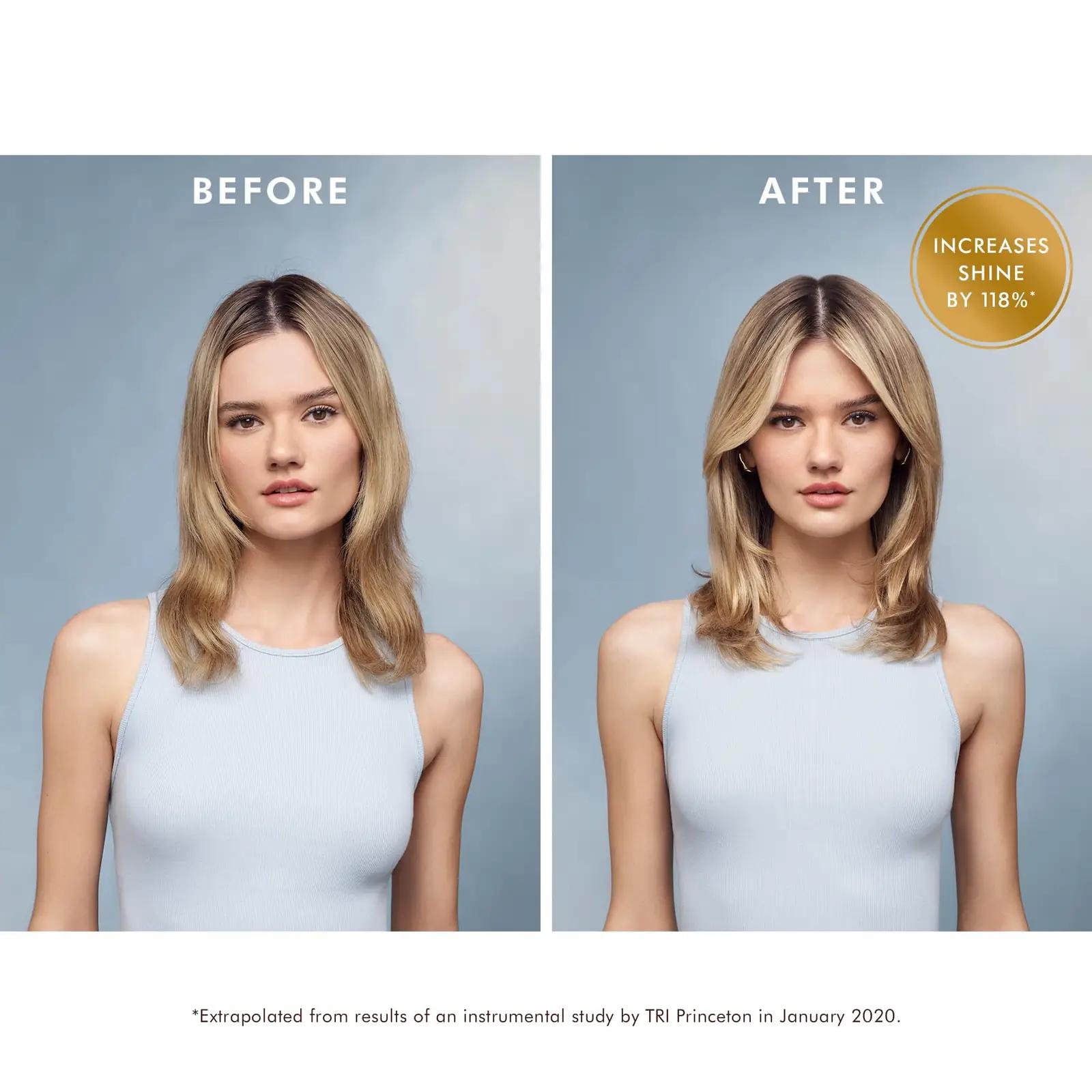 Moroccanoil juukseõli 100 ml – kerge läige ja hooldus – kasutusnäide