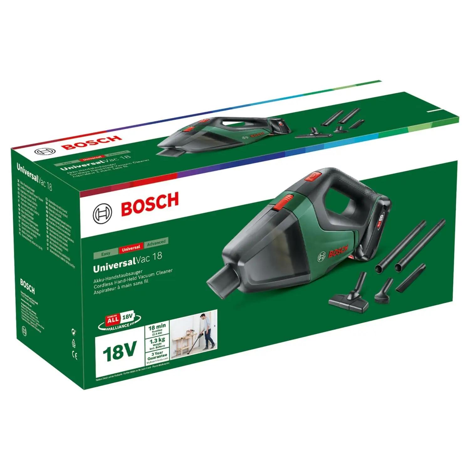 Bosch kerge akupuuduv tolmuimeja — UniversalVac 18, roheline – pilt 8