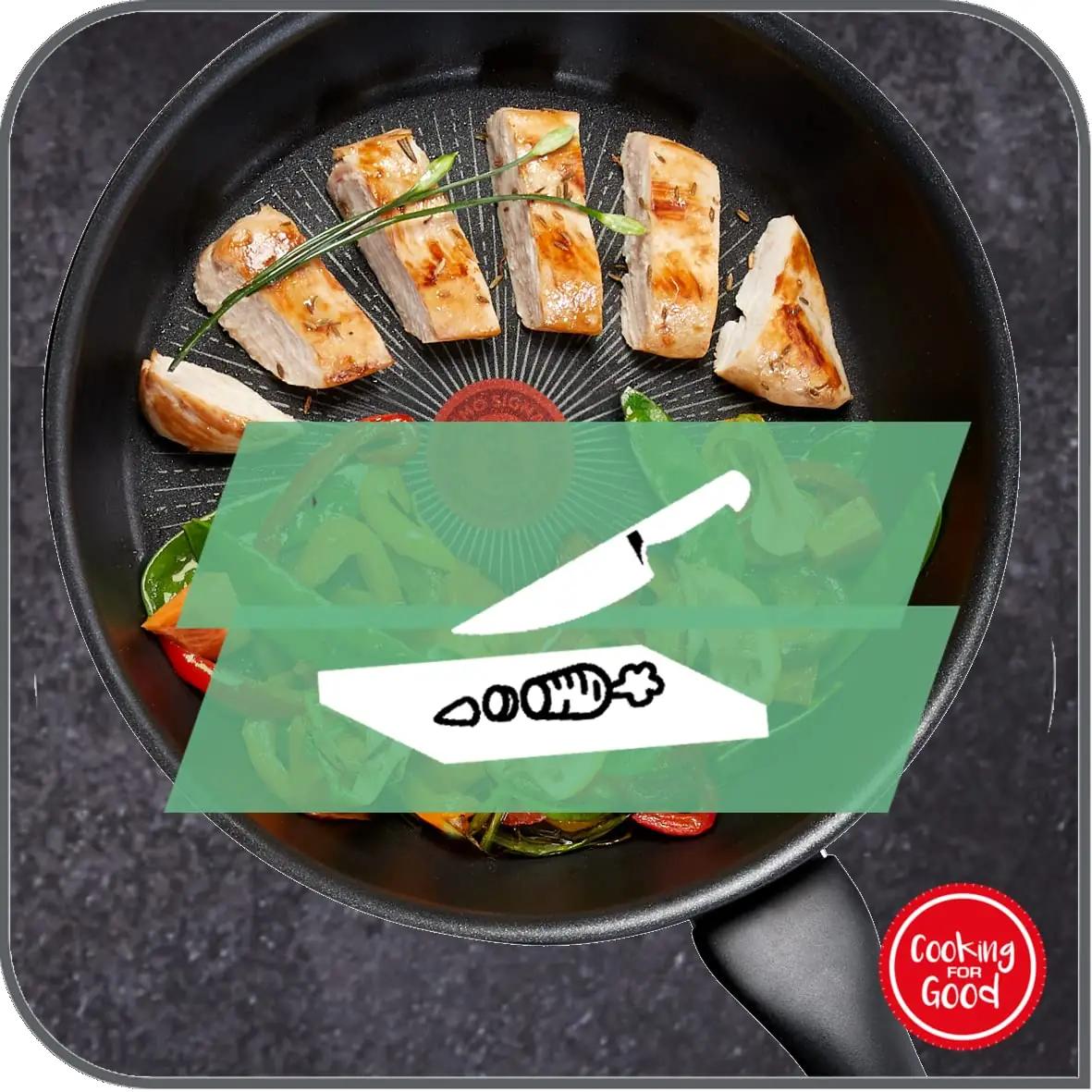 Tefal vastupidav 28 cm Hard Titanium wok — tugev mittetakkuv kate – pilt 8