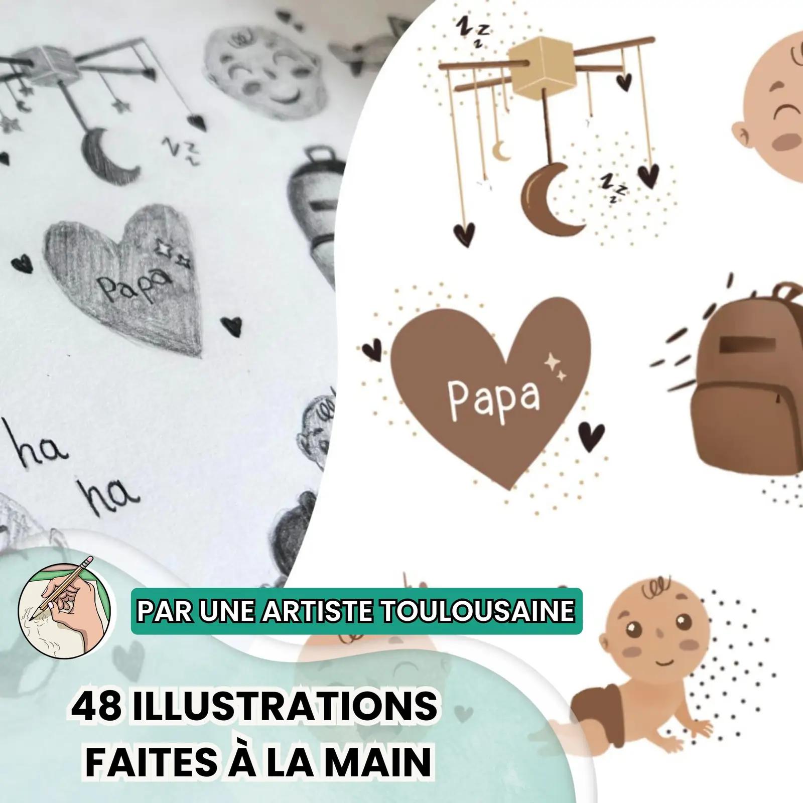 Keep’Love paberposter A3 beezpruun – mälestuste disain – pilt 6