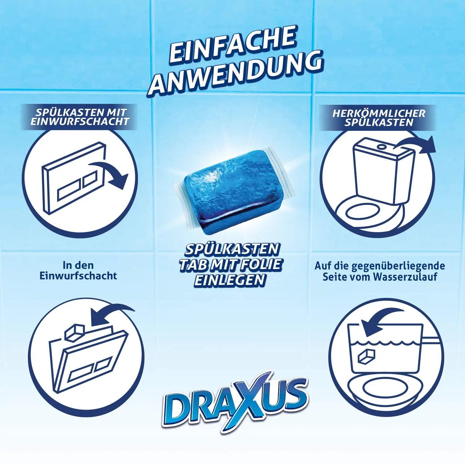 DRAXUS värske sinine WC-tablettide XXL-pakk — 60 tk – pilt 6