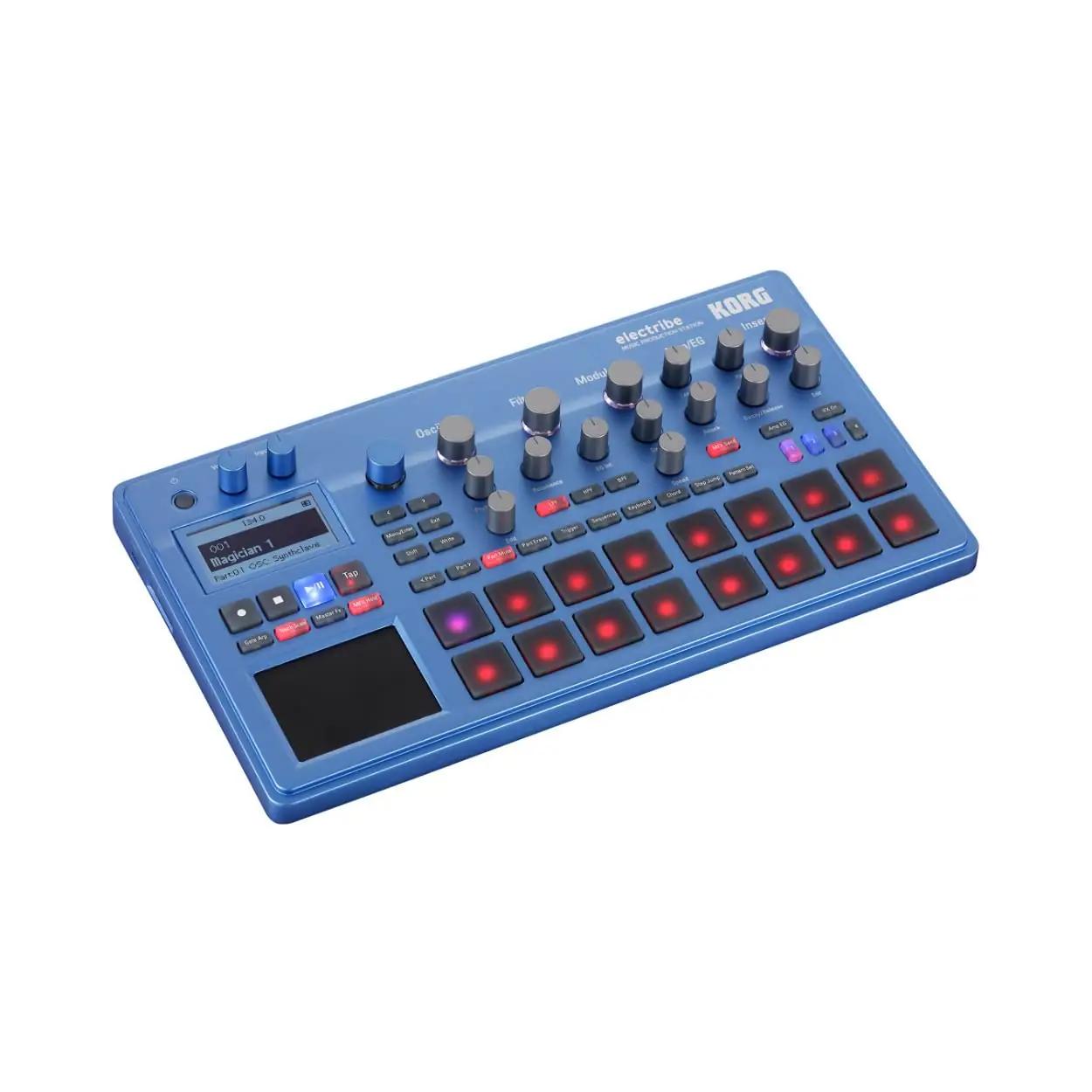 KORG ELECTRIBE2BL lauale mõeldud süntesaatorid – detailne lähivaade
