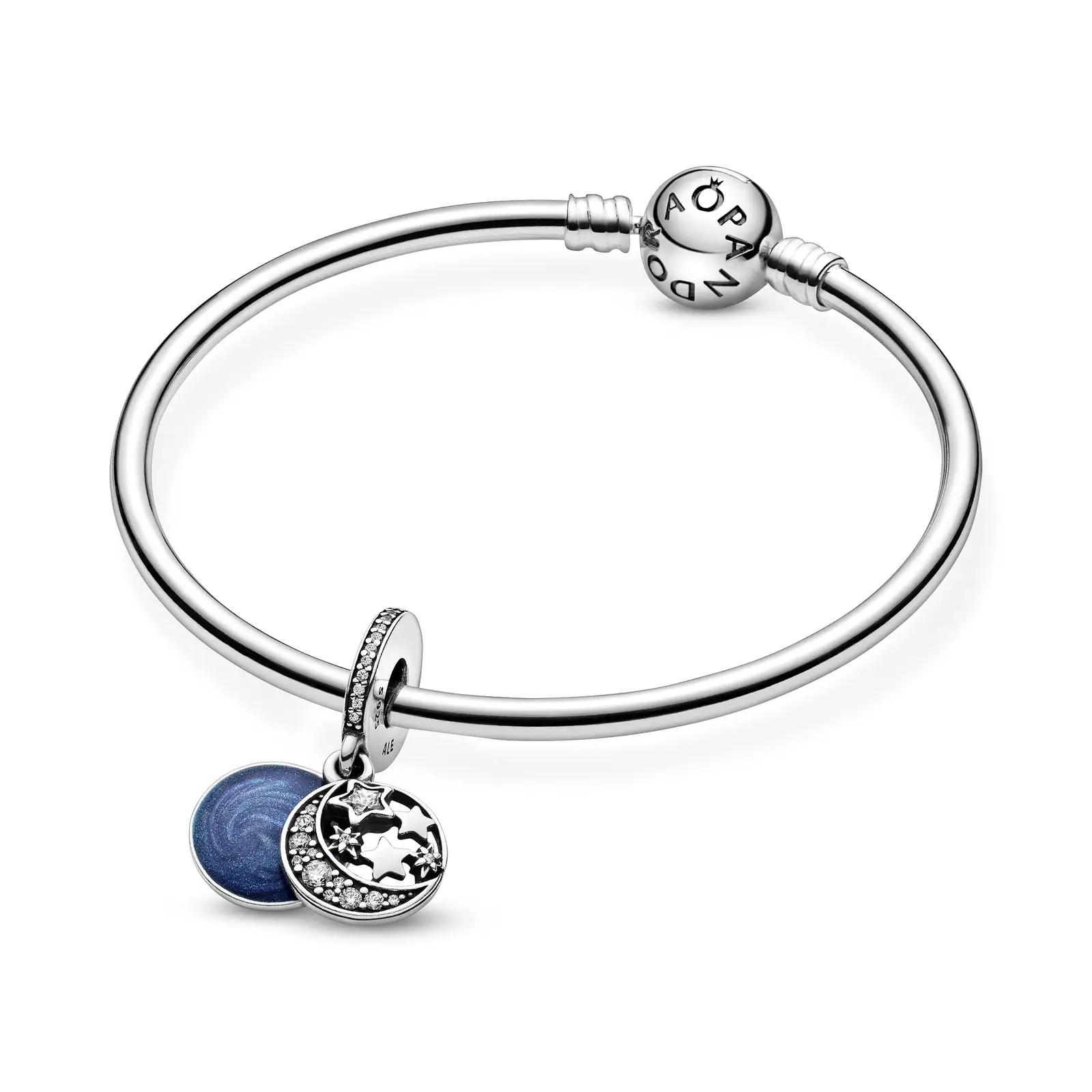 PANDORA sterling-hõbe ripats – vintage taeva sinine ilu – lisavaade