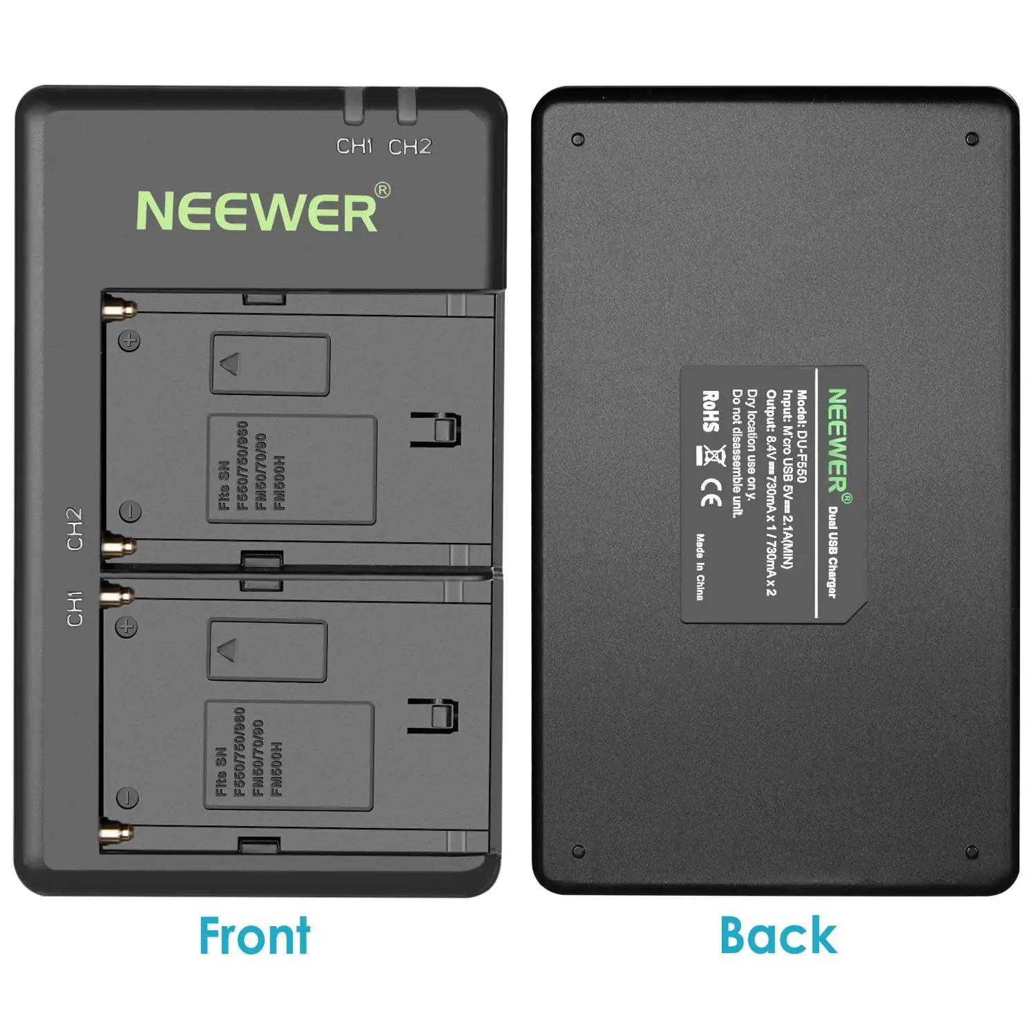 NEEWER vastupidav 6600mAh akupakk ja USB-laadija kingituseks – pakend ja tarvikud