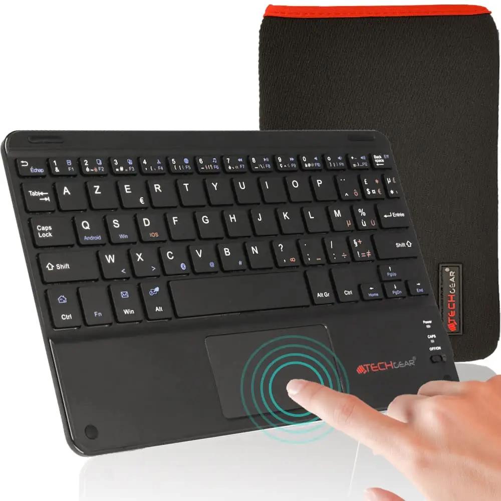 TECHGEAR kerge ABS-klaviatuur koos puuteplaadiga — töö- ja