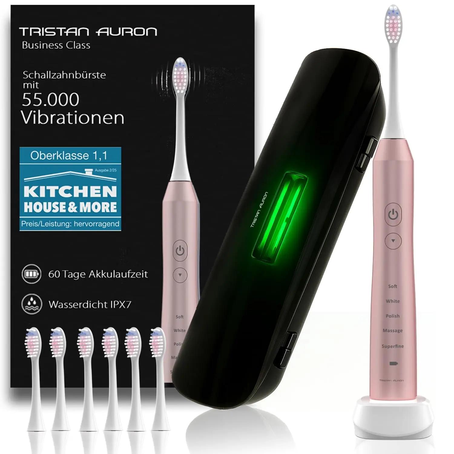 Tristan Auron TA_ZB_BE_PINK_DP elektrilised hambaharjad ja tarvikud