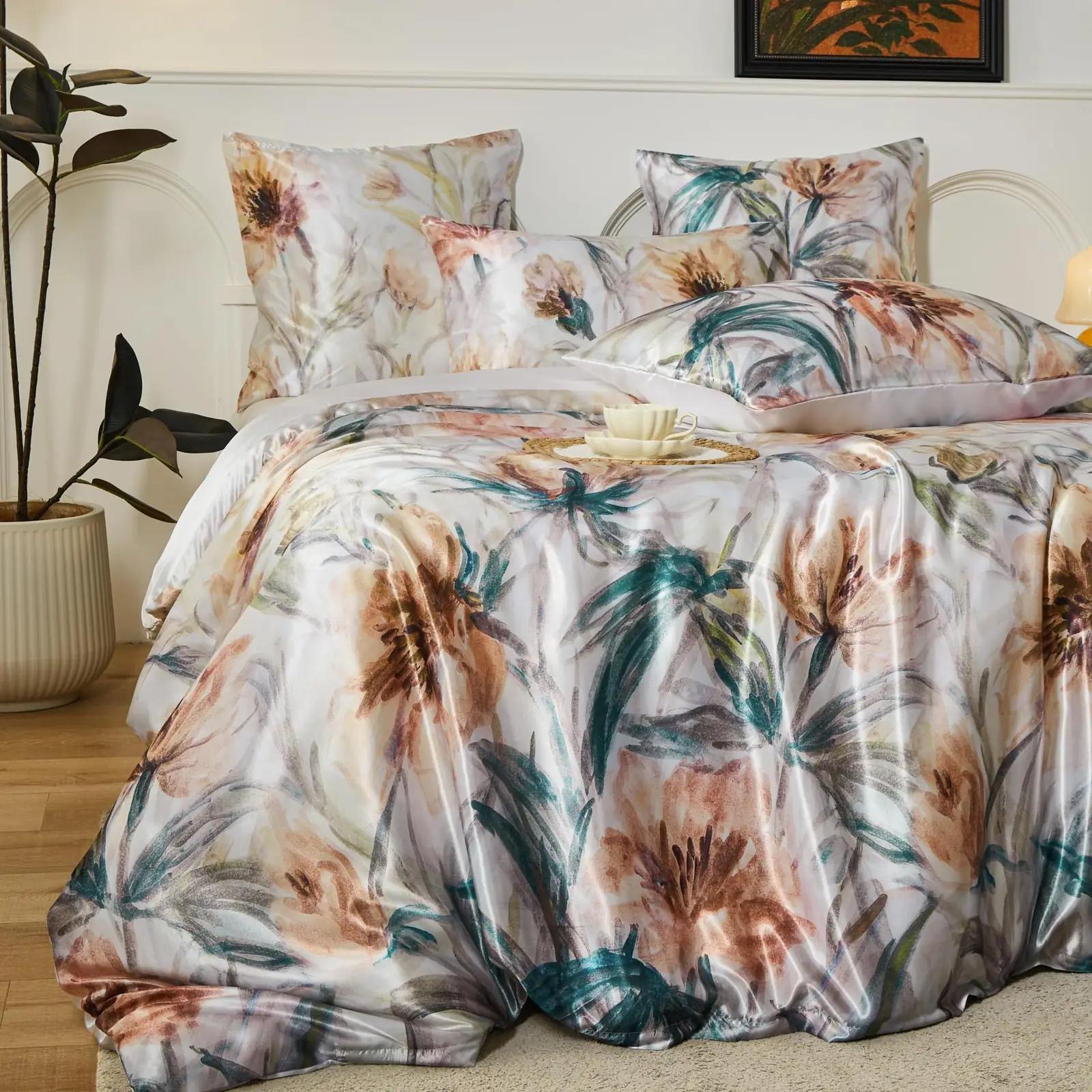 YASMENG satiinvoodipesu 240×260 cm — pehme lillemuster – pilt 9