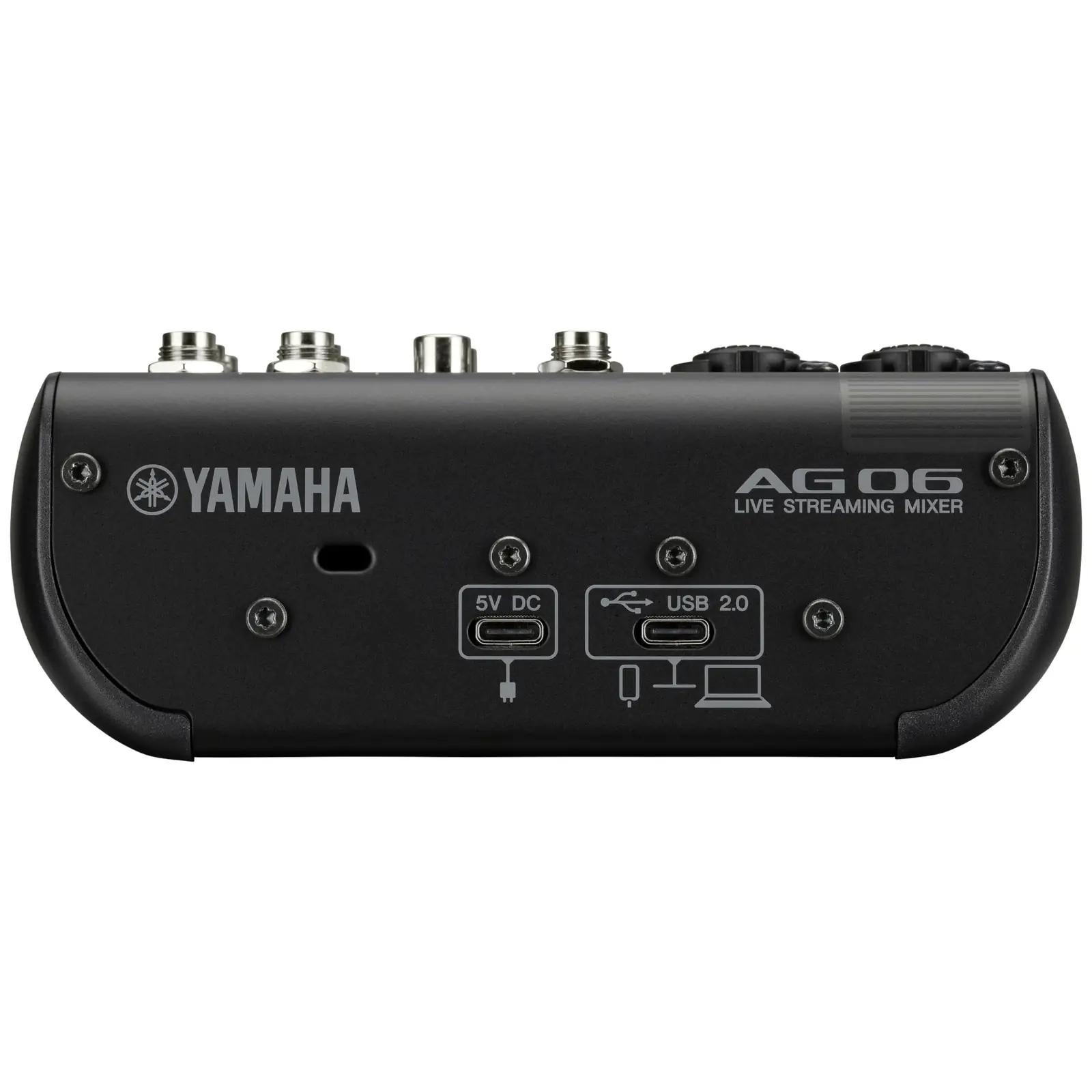 Yamaha vastupidav metallmikser AG06MK2 – stuudio ja live – pakend ja tarvikud