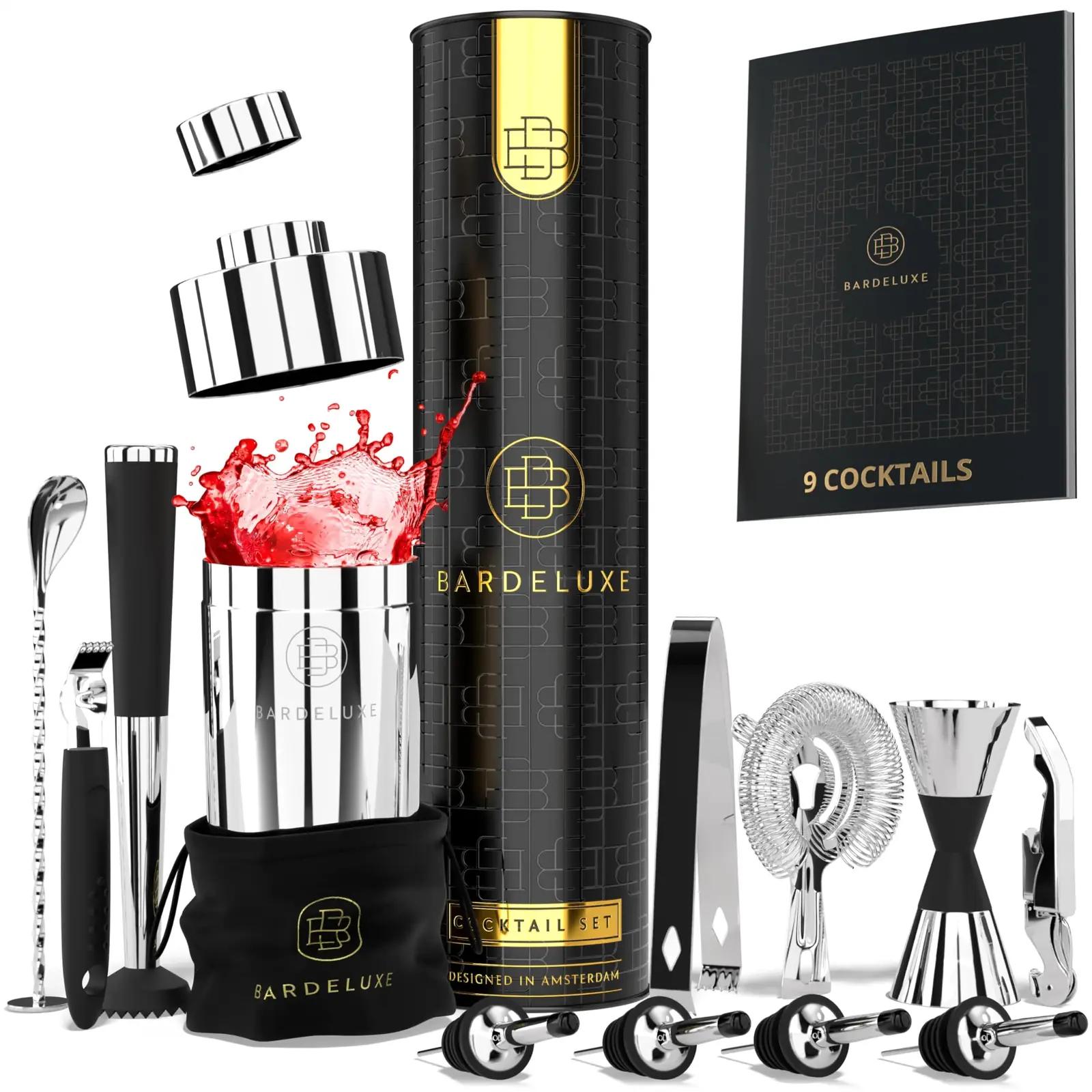 BarDeluxe roostevaba kokteilikomplekt 12-osaline kingitus