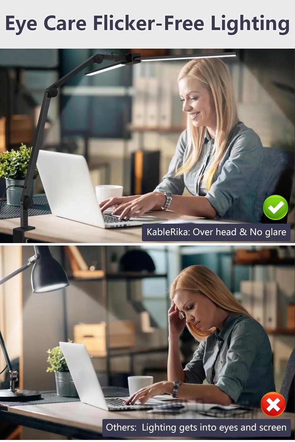 KableRika metallist laualamp 24W dimmitav – ideaalne töövalgustus – pilt 8