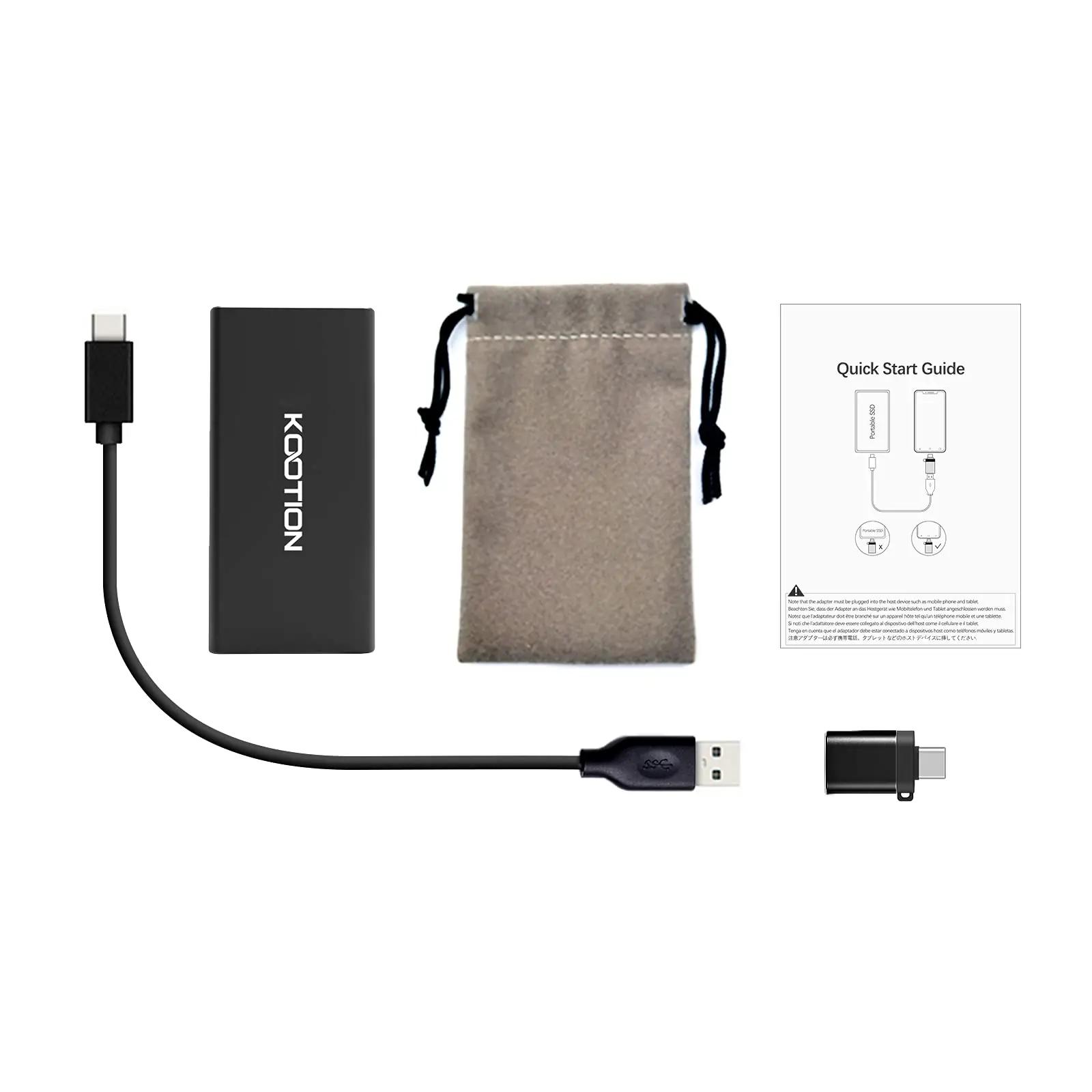KOOTION väike ja kiire 500 GB SSD — kaasaskantav ja vastupidav – lisavaade
