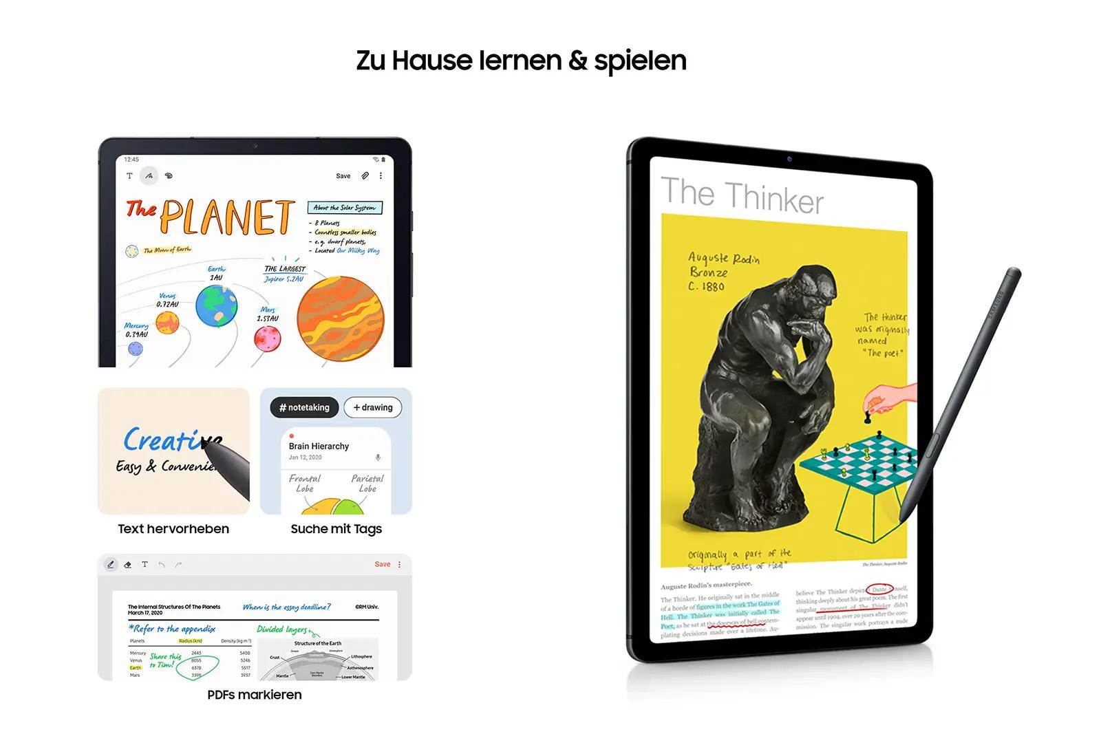 Samsung tahvelarvuti S Peniga — kerge Oxford Gray sõber – kasutusnäide