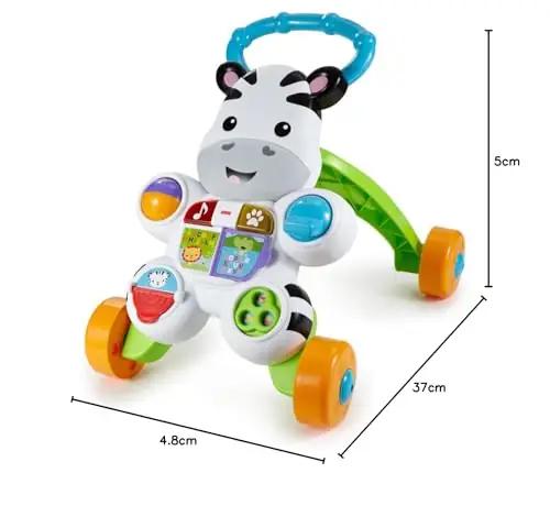 Fisher-Price plastikust zebra käimisabi – õppiv mänguasi – pilt 8