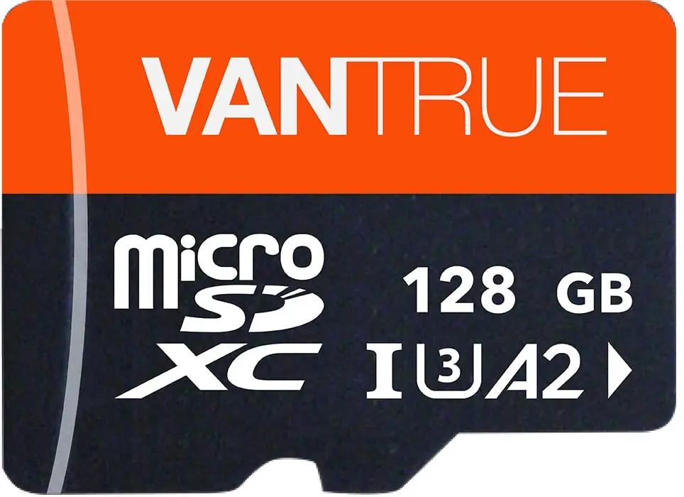 VANTRUE 128GB microSD — kiire ja vastupidav salvestuslahendus