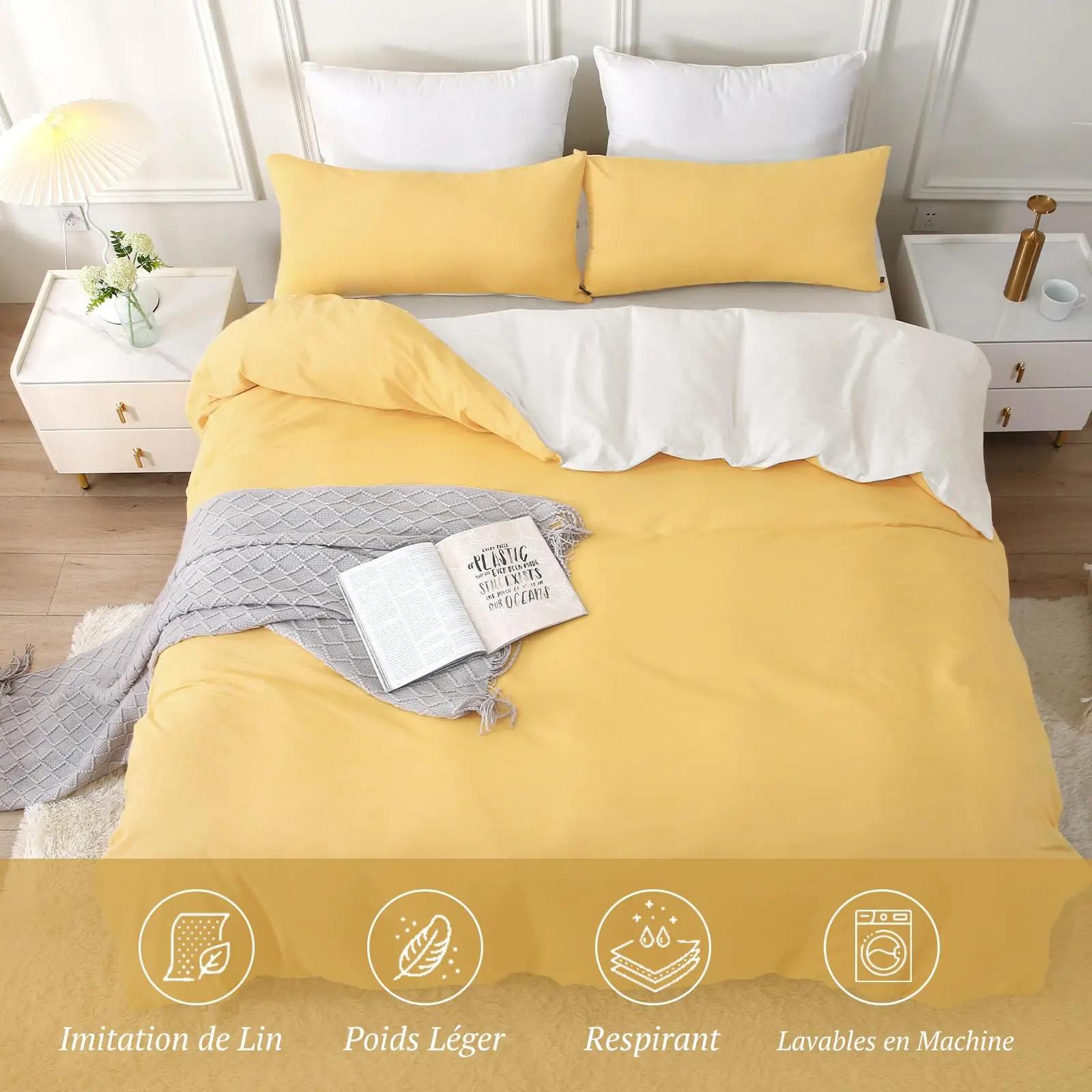 SOULFUL puuvillane voodipesu 240×260 pidulik kollane komplekt – lisavaade