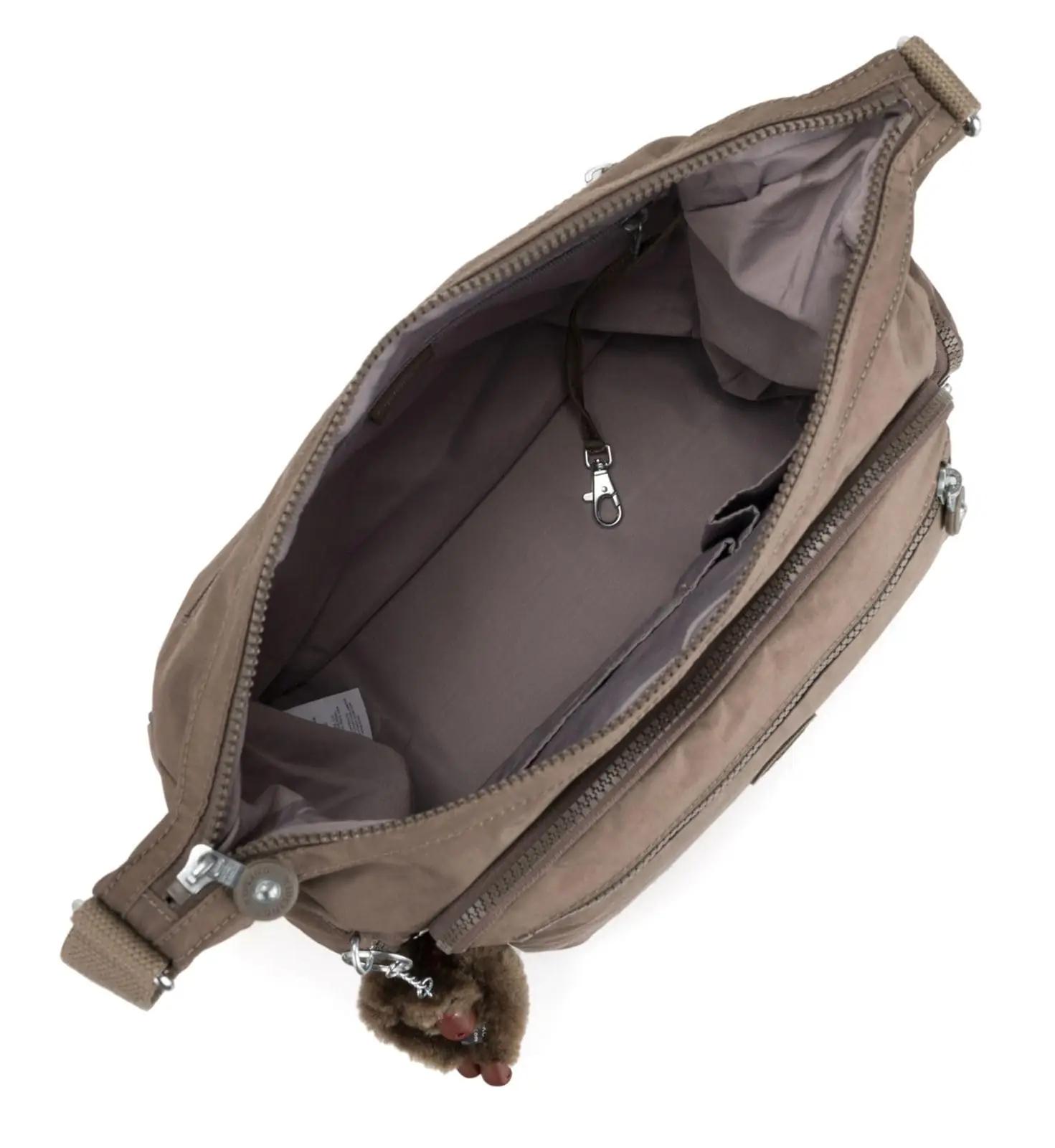 Kipling kerge lycra õlakott True Beige – stiilne igapäevaks – lisavaade