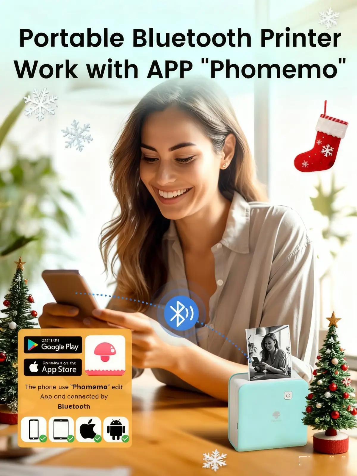 Phomemo kandekvaliteetne mini-termoprinter – ideaalne kink – pilt 6