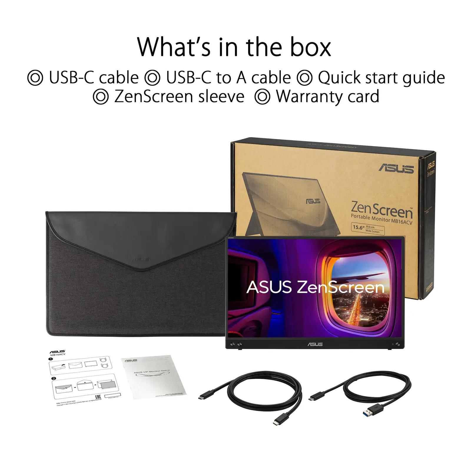 ASUS ZenScreen MB16ACV kerge kaasaskantav Full HD monitor – pilt 7