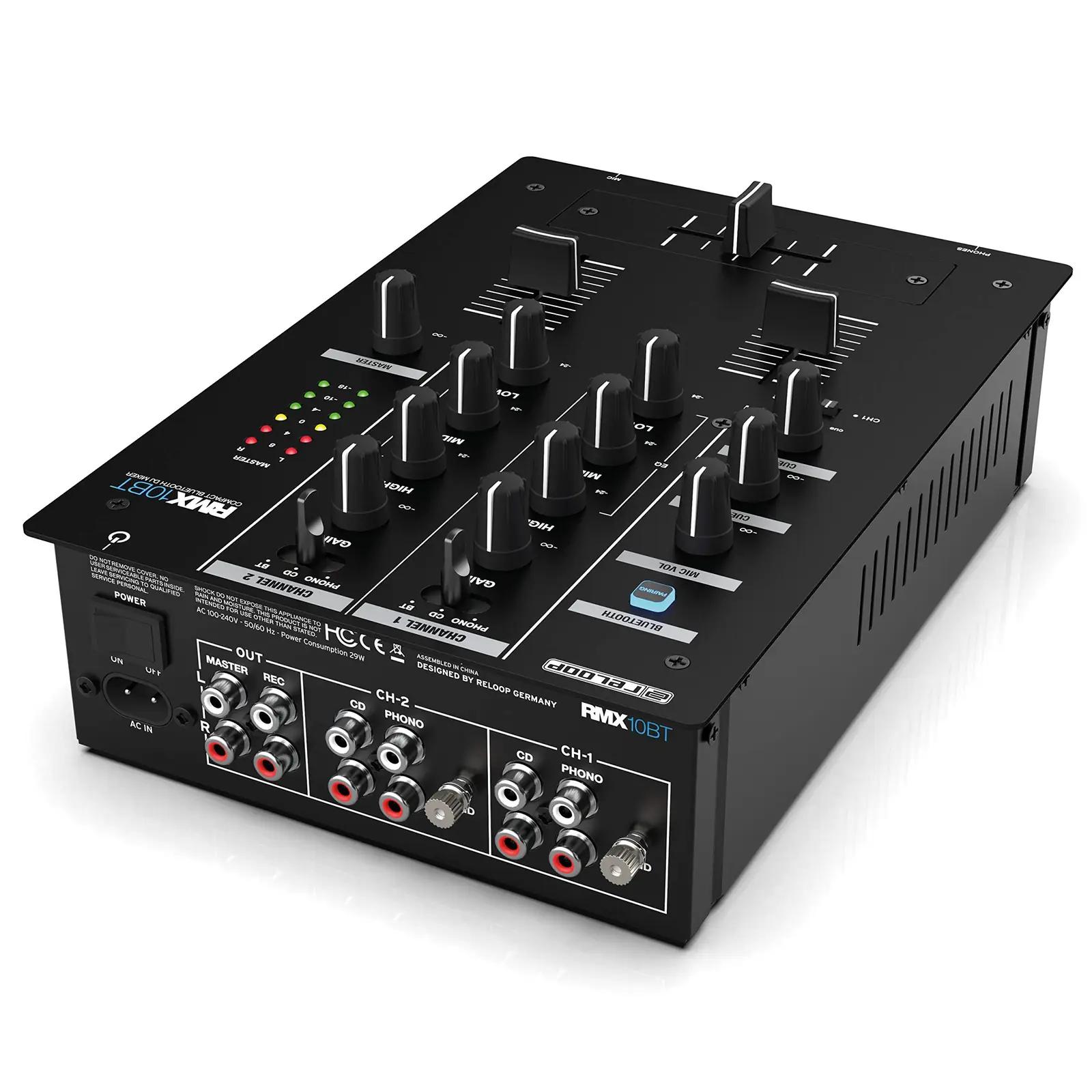 Reloop kahekanaliline Bluetooth DJ-mixer — kompaktne ja – kasutusnäide