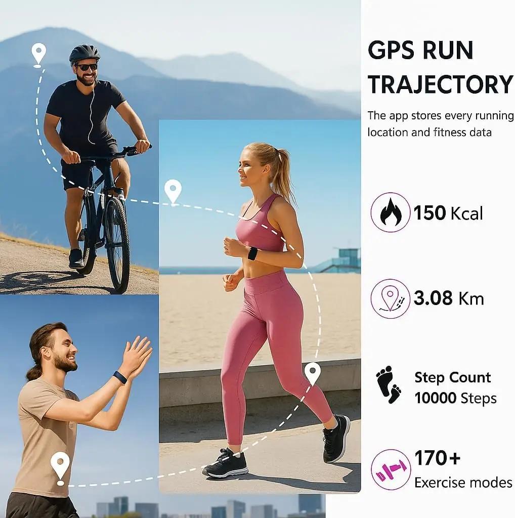 Duckdik mugav aktiivsusmonitor GPS-iga — sobib kingiks – pilt 8