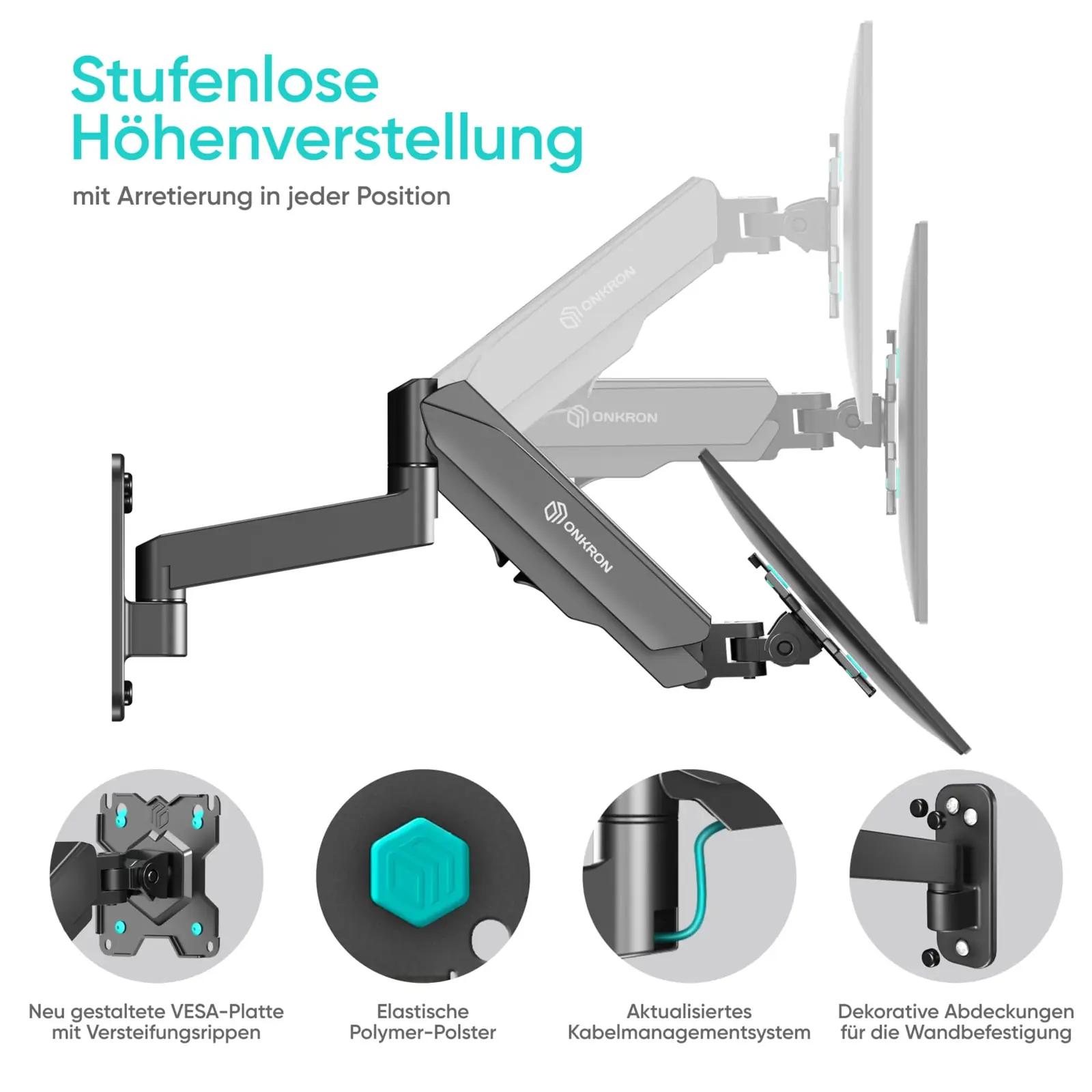 ONKRON seinale kinnitatav monitorikinnitus — vastupidav teras – pilt 6