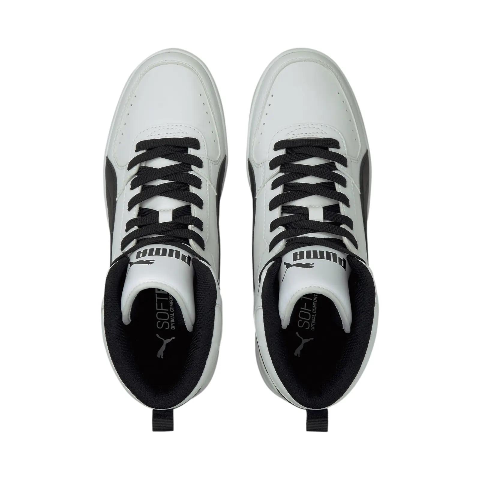 PUMA valge-must kunstnahast vabaajajalats – mugav sportimiseks – pilt 6