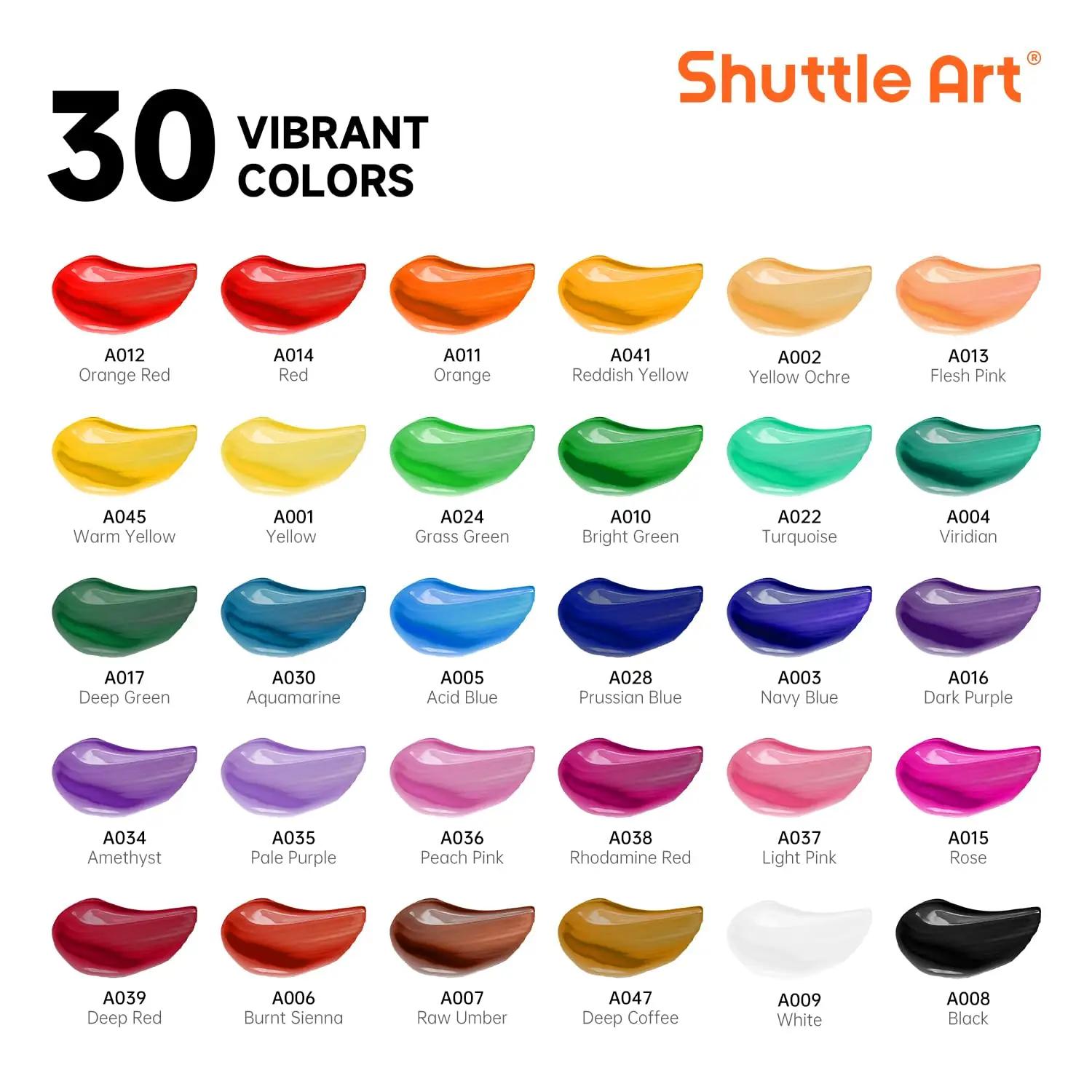 Shuttle Art professionaalne 65-osaline maalikomplekt – kasutusnäide