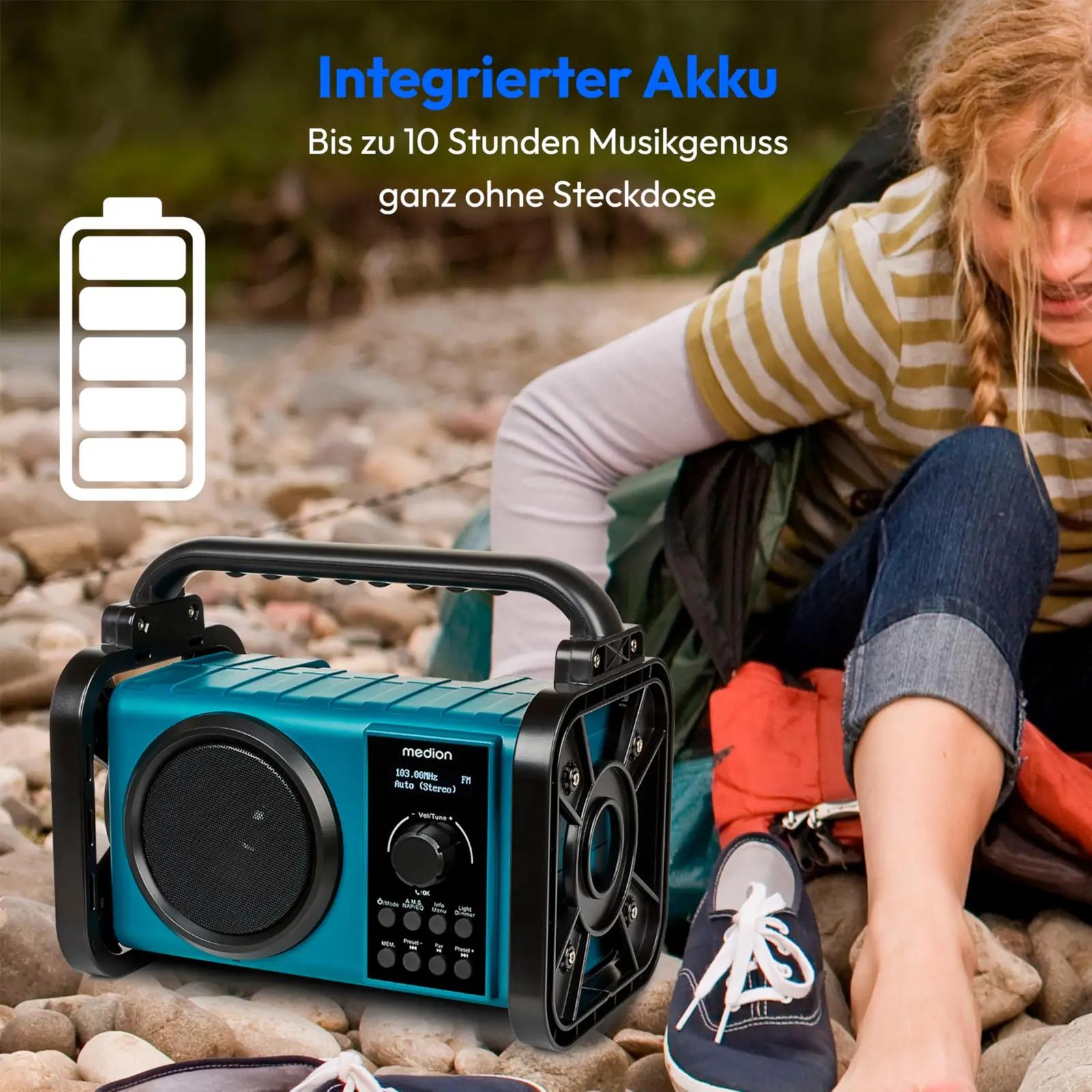 MEDION töökindel bauştellenradio DAB+ ja LED-töövalgustus – pilt 6