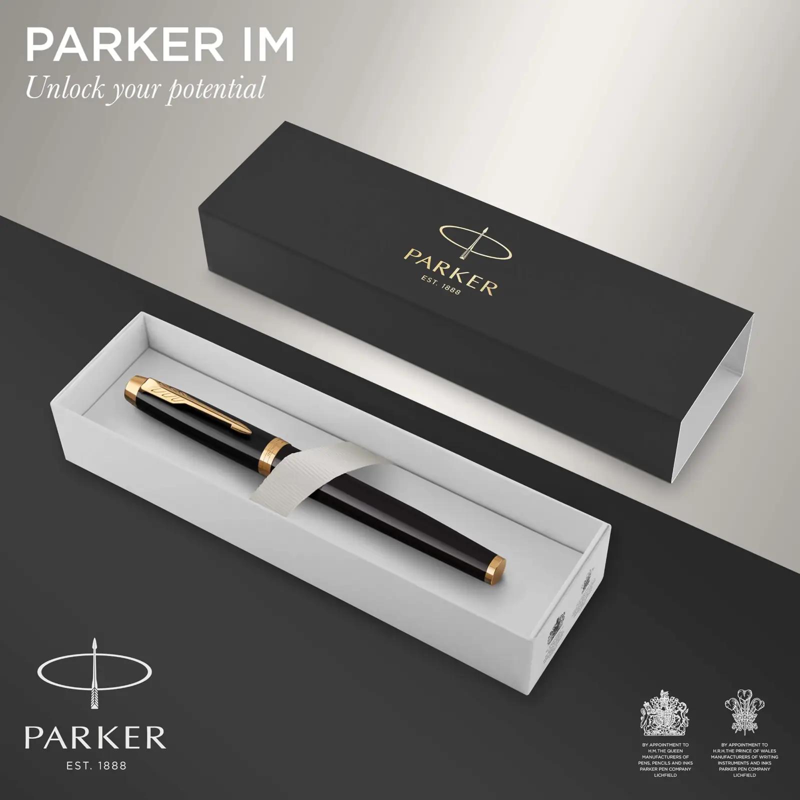 PARKER elegantne must metallist pastapliiats – kingiideeks – detailne vaade