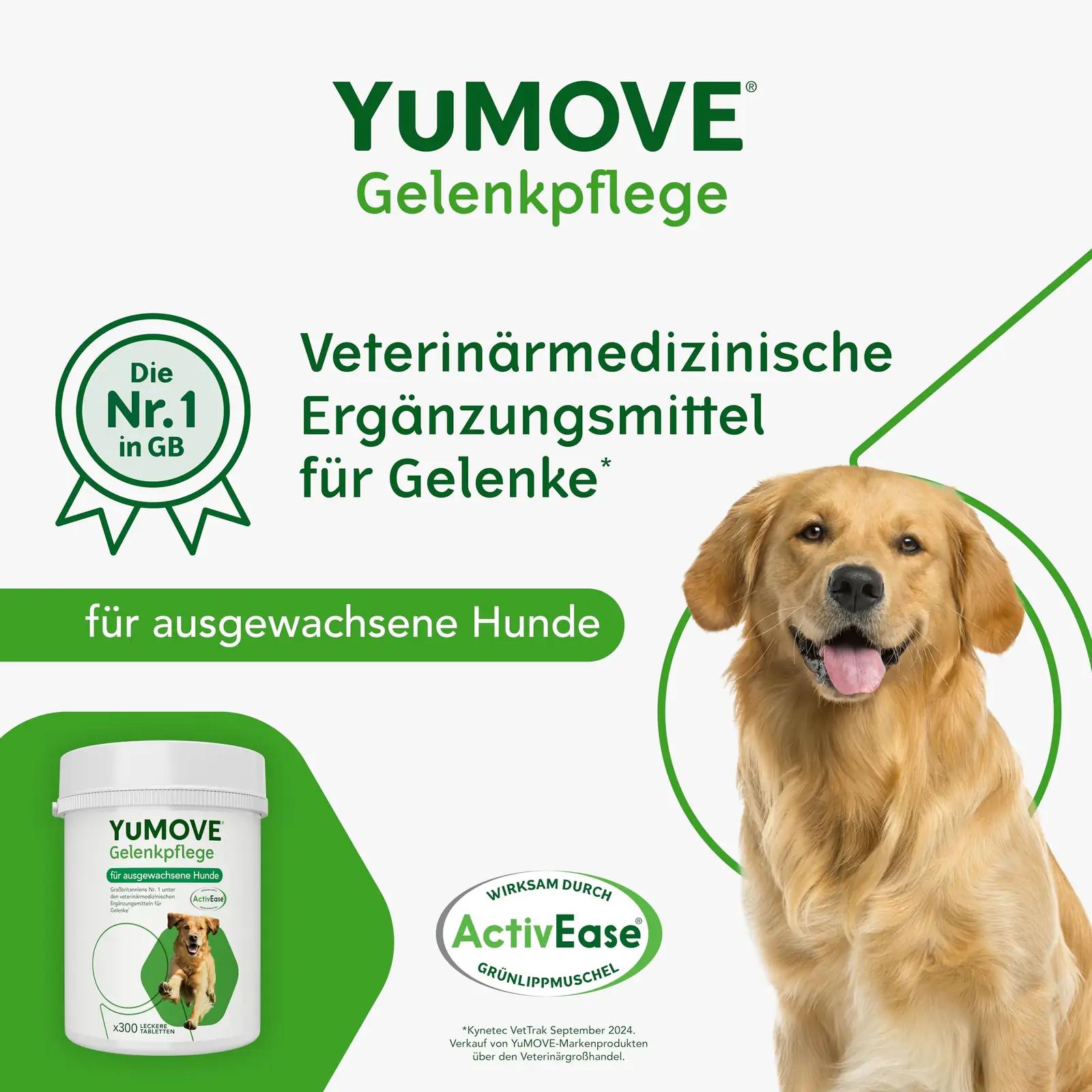 YuMOVE liigesetugev tablett koertele — liigeste liikuvus ja tugi – detailne vaade