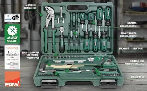 Mannesmann M29084 tööriistakomplektid – detailne lähivaade