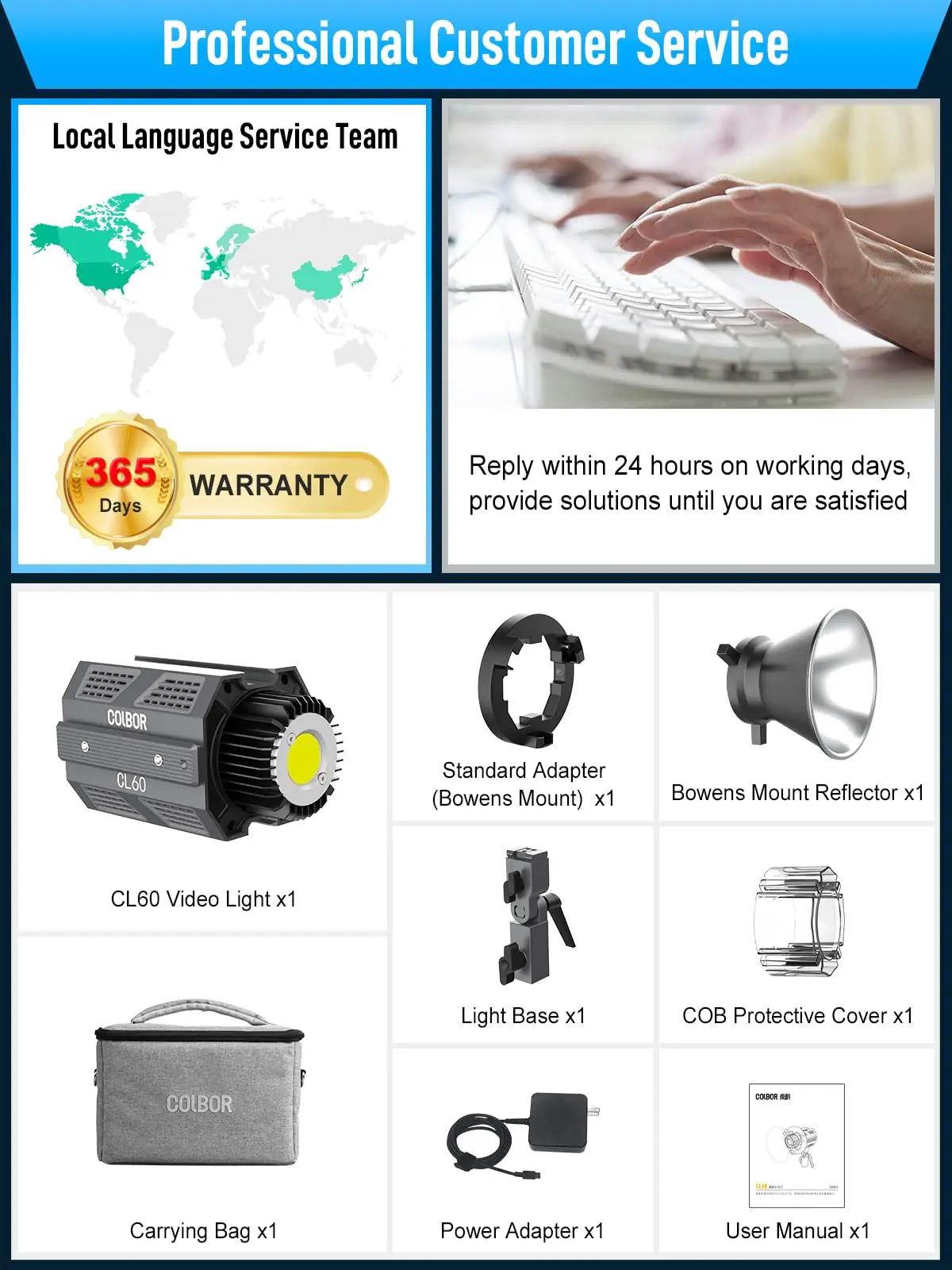 Moman valgusstuudio LED-lamp – reguleeritav 65W CL60-DE – pilt 8