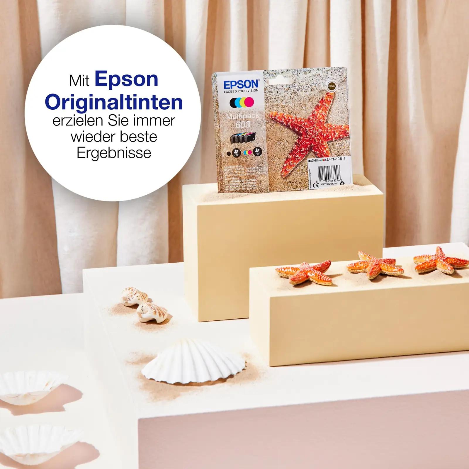 Epson originaalne tindikomplekt – standardne 4-värvi multipakk – pakend ja tarvikud