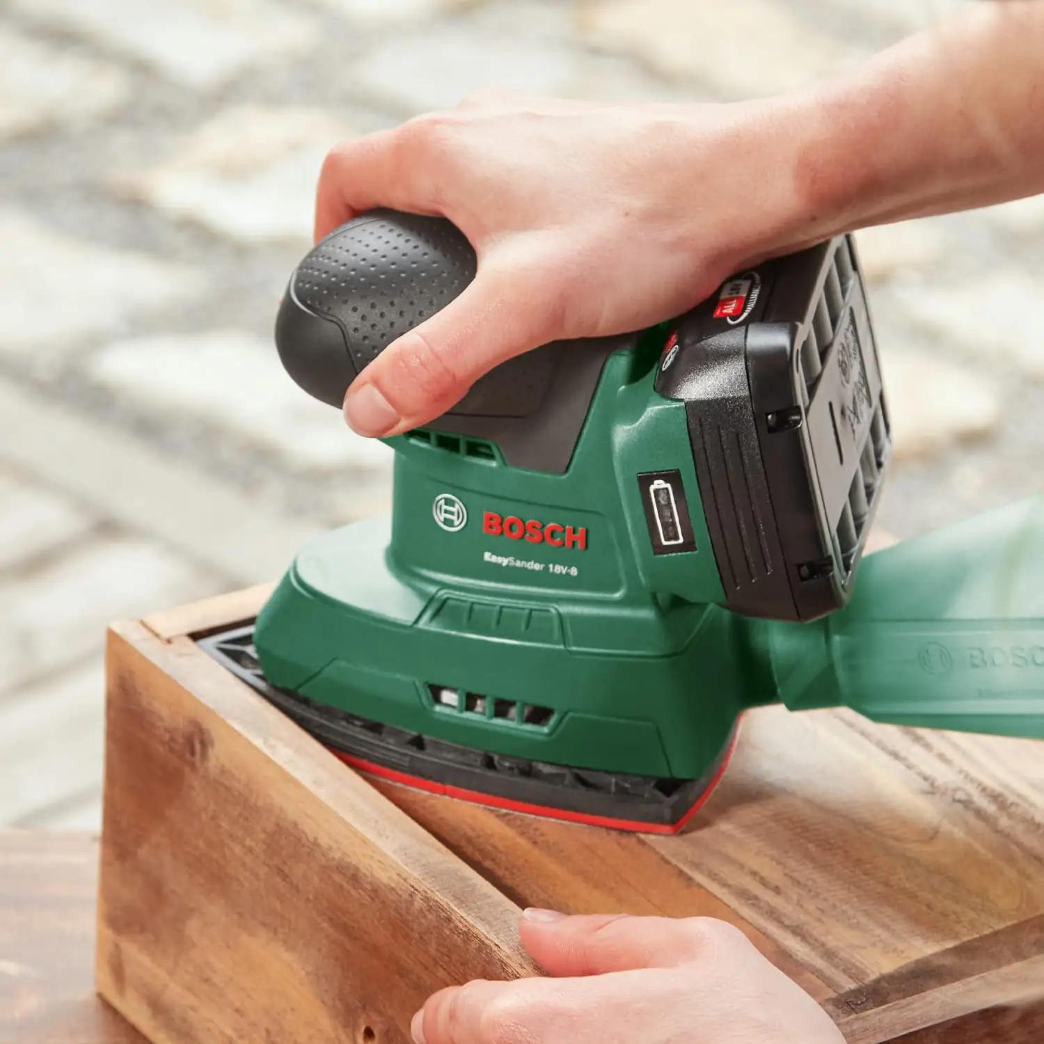 Bosch Easysander 18V — kerge käsitselihvija puidutööks – kasutusnäide