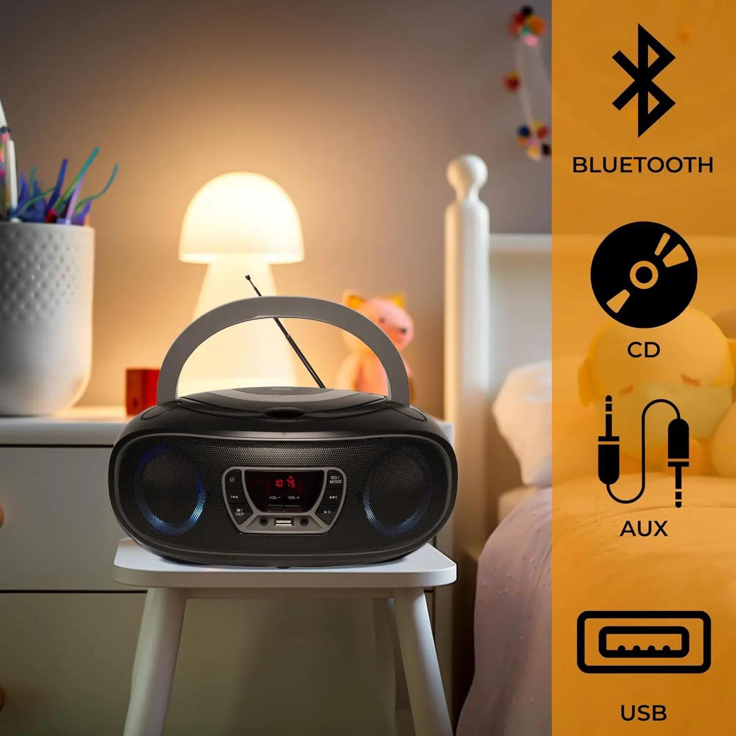 Denver Bluetooth-boombox koos CD-mängija ja FM-raadioga – lisavaade