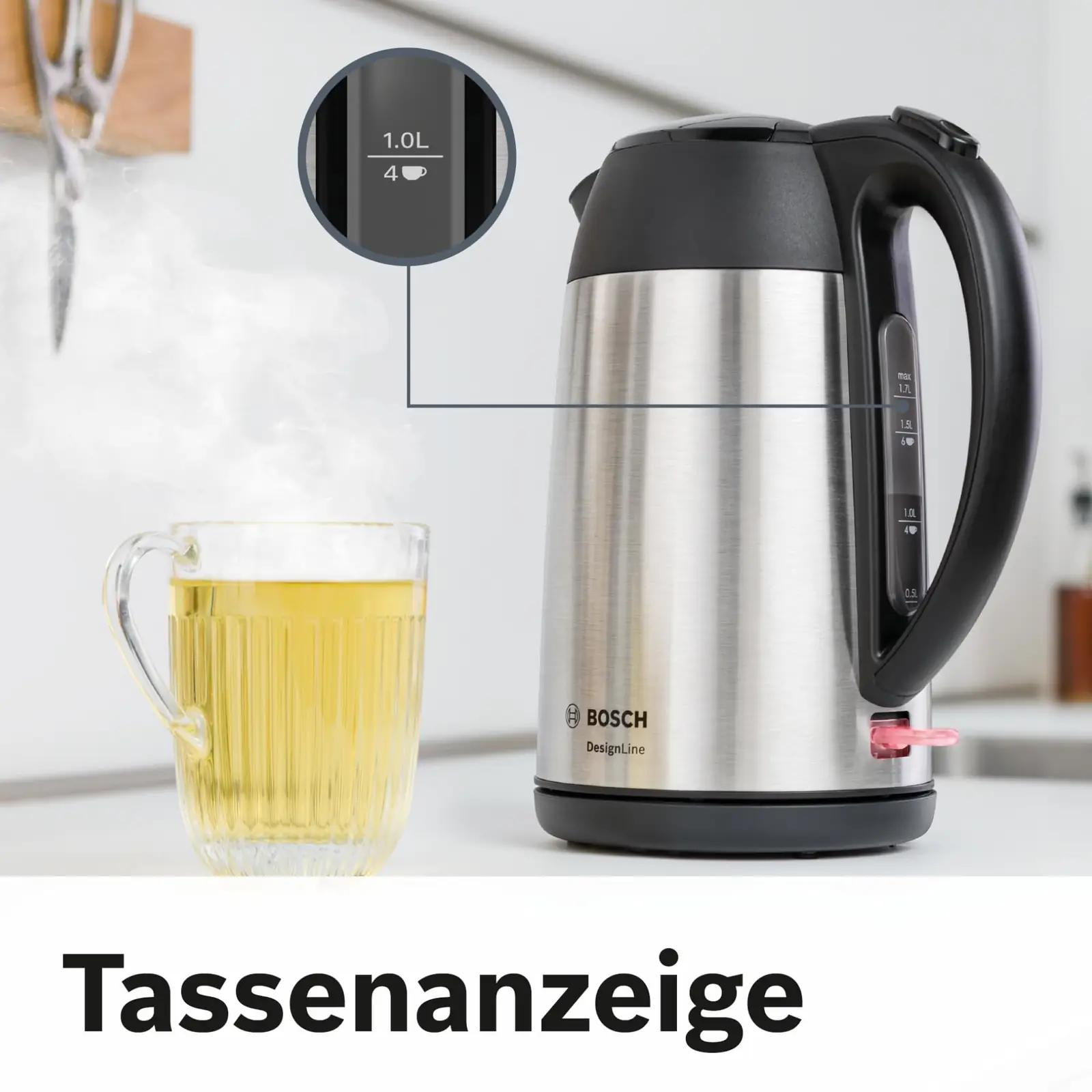 Bosch roostevabast terasest veekeetja – DesignLine 1,7 l – pilt 7