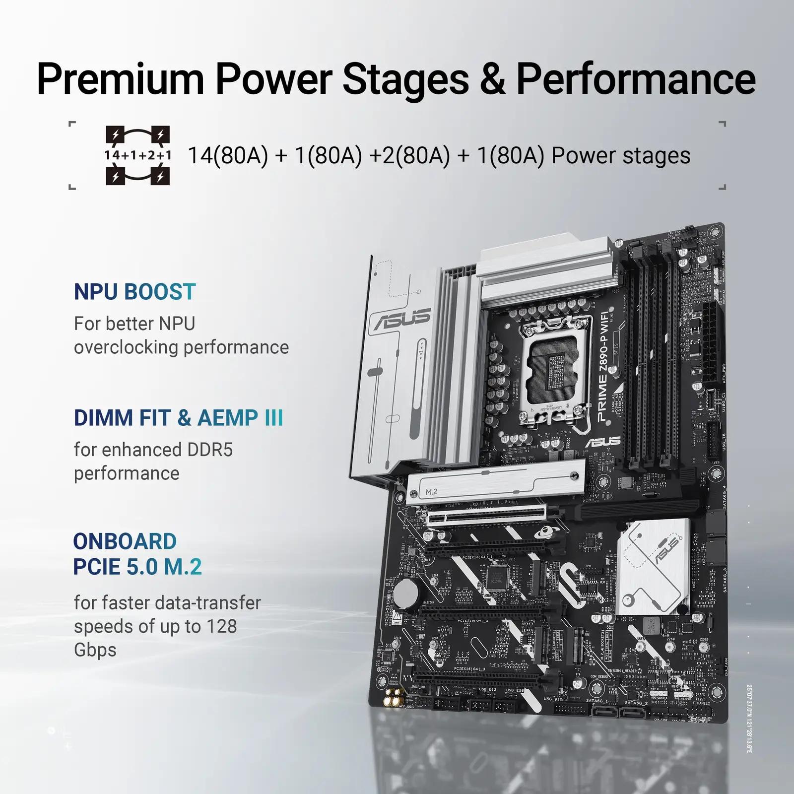 ASUS Prime Z790-P WIFI – stiilne ja võimas emaplaat mängimiseks – pakend ja tarvikud