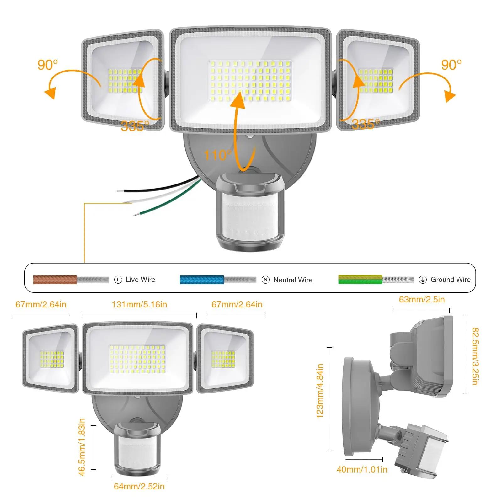 Onforu LED-valgusti 55W välistingimustesse — veekindel ja – pilt 8