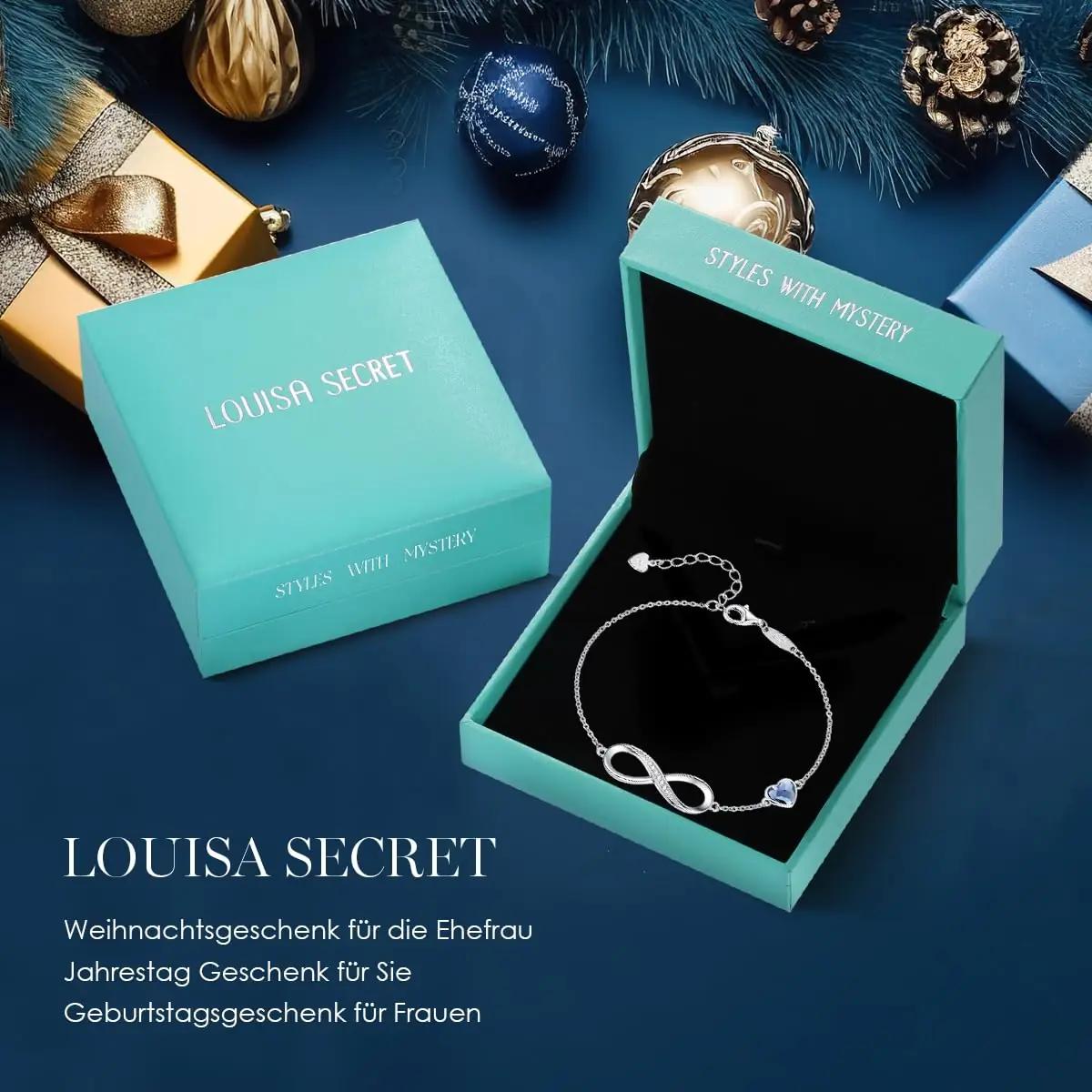 LOUISA SECRET roosakuldne sterling-õrn ripats käevõru 18–23 cm – lisavaade
