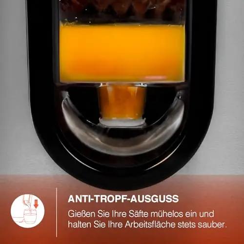 H.Koenig roostevabast terasest automaatne tsitruspress – kasutusnäide