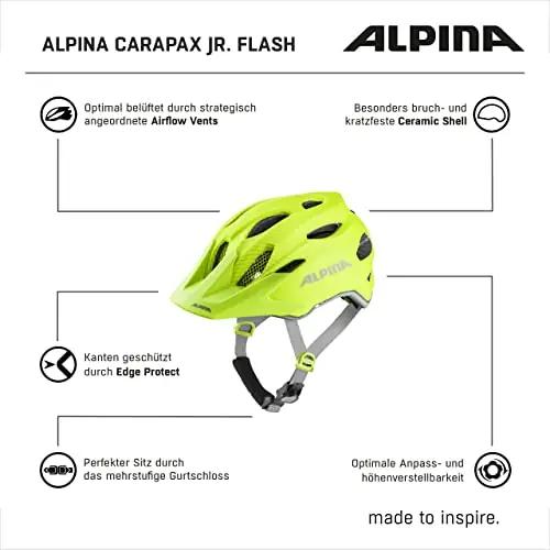 ALPINA kerge laste rattakiiver – nähtav LED ja sääsevõrk – pilt 6