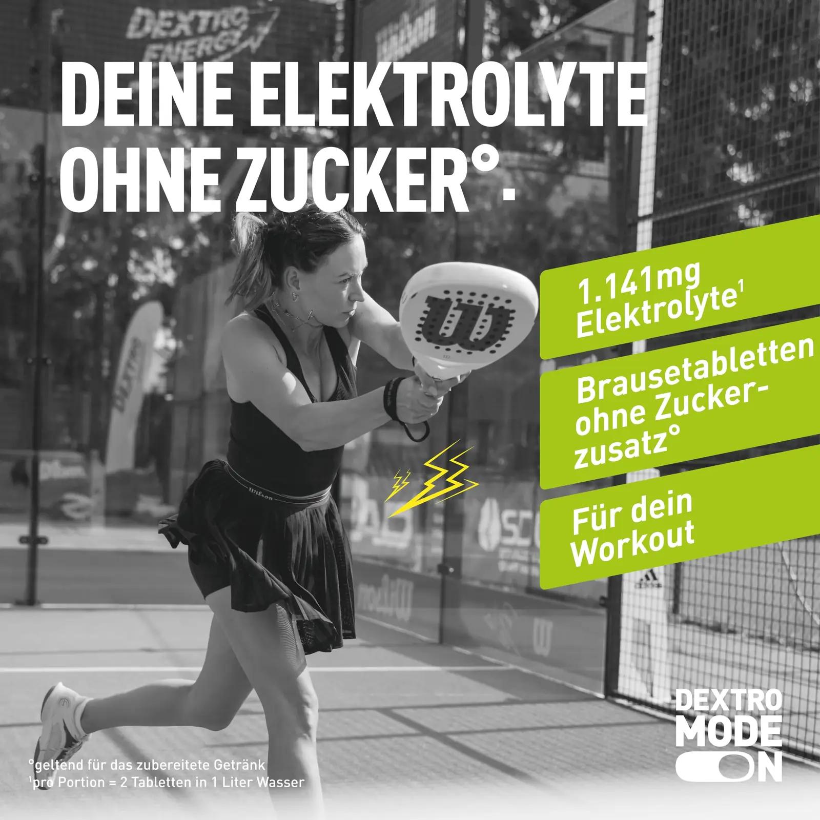 Dextro Energy sidrunine elektrolüüt-tablett — suhkruvaba – detailne vaade