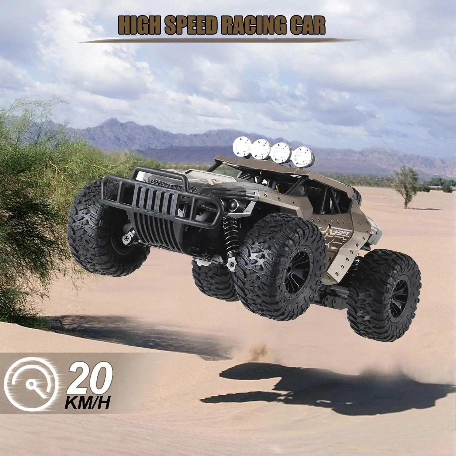 KINSAM tugev ABS offroad RC-auto – kiirus 25 km/h, kestab 90 min – lisavaade