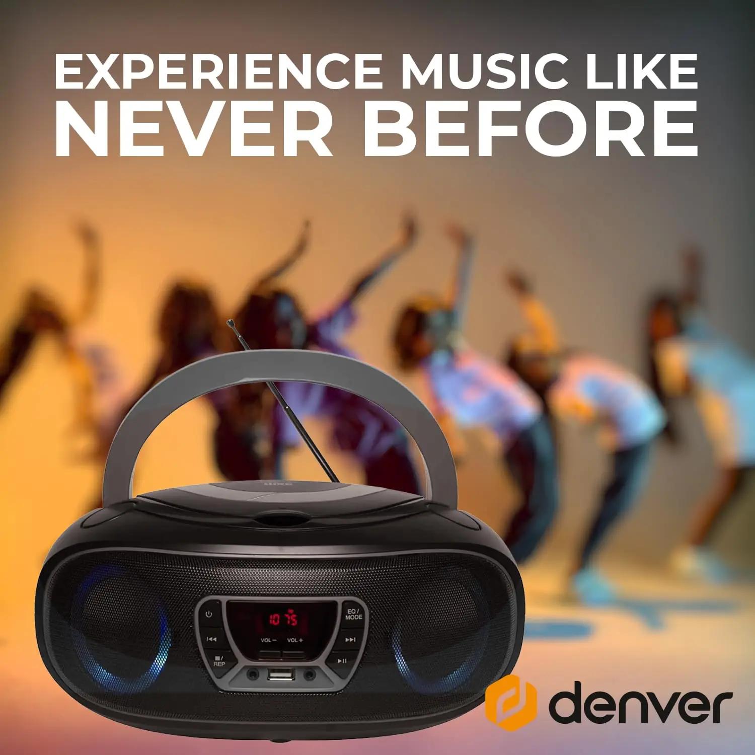 Denver Bluetooth-boombox koos CD-mängija ja FM-raadioga – pilt 6