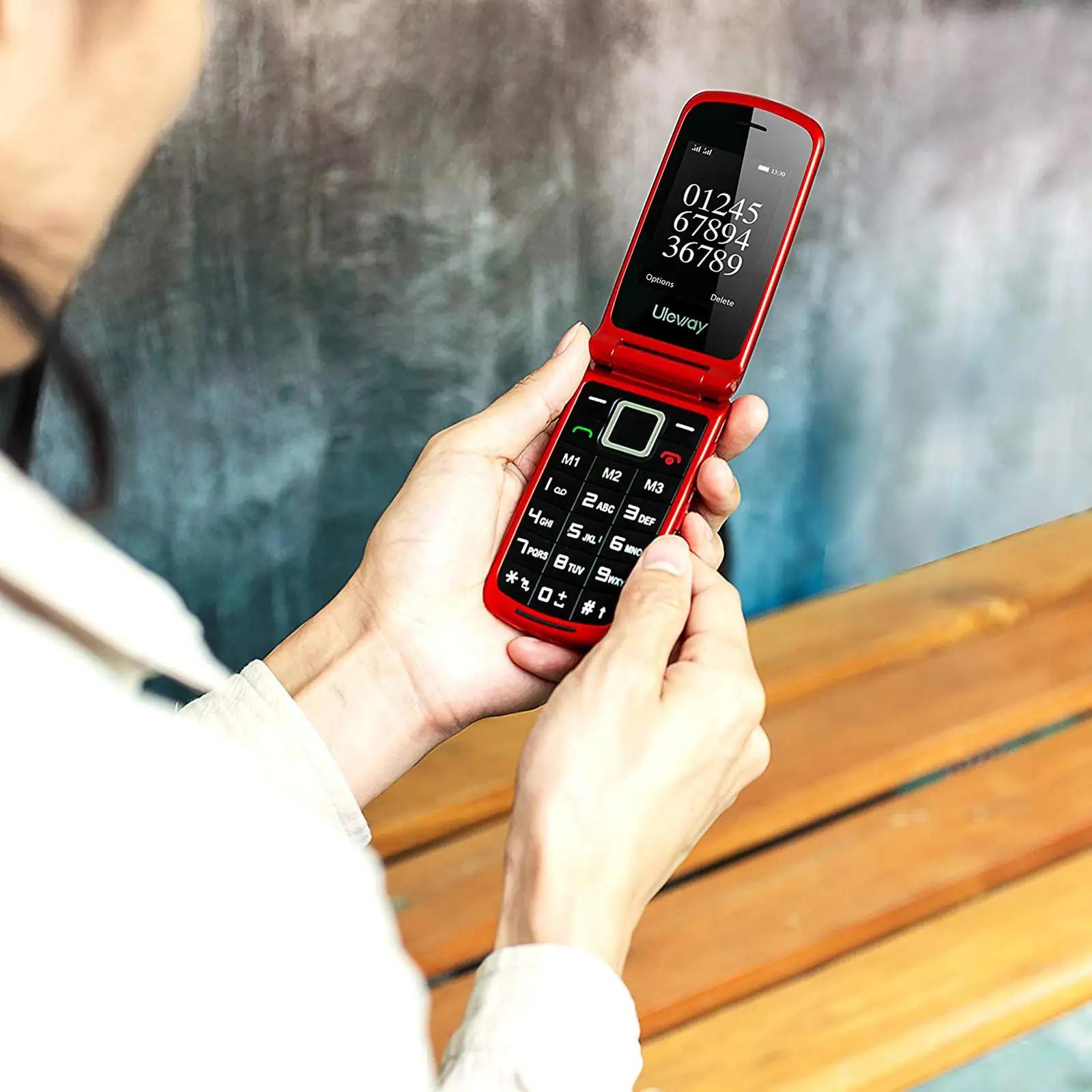 uleway lihtne klapptelefon eakatele – suured nupud ja SOS – pilt 7