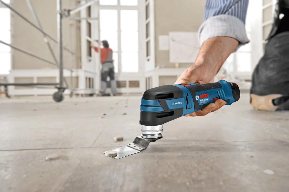 Bosch Professional 12V multi-lõikur — kompaktne tööriistide – kasutusnäide