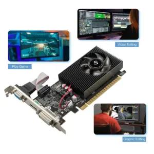 SAPLOS GeForce GT 730 graafikakaardid – detailne lähivaade