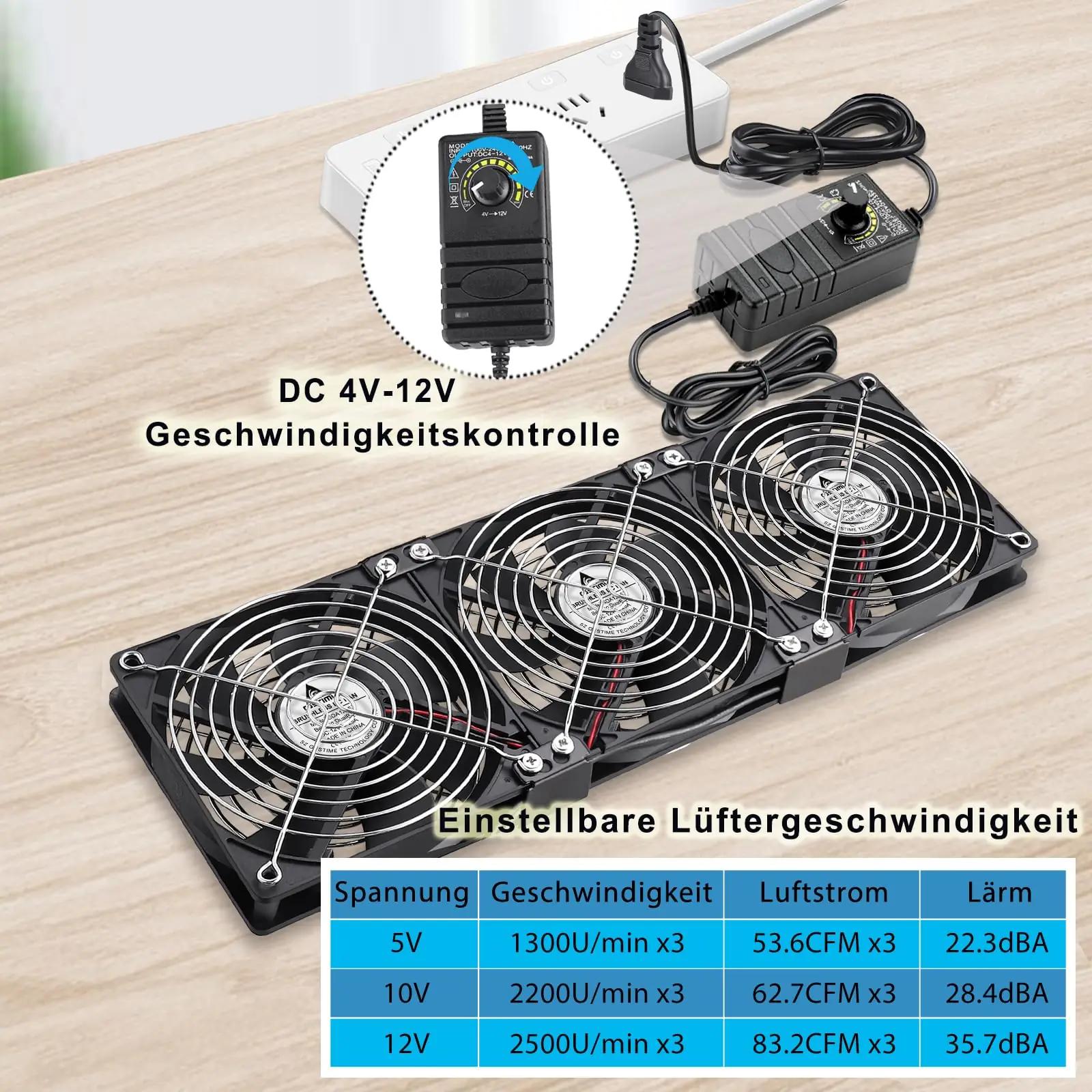GDSTIME vastupidav 360mm ventilaator – tõhus jahutus PC-le – lisavaade