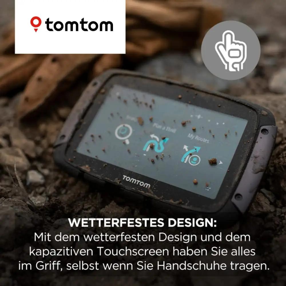 TomTom mootorratta GPS Rider 500 — vastupidav 4,3″ navigaator – pakend ja tarvikud