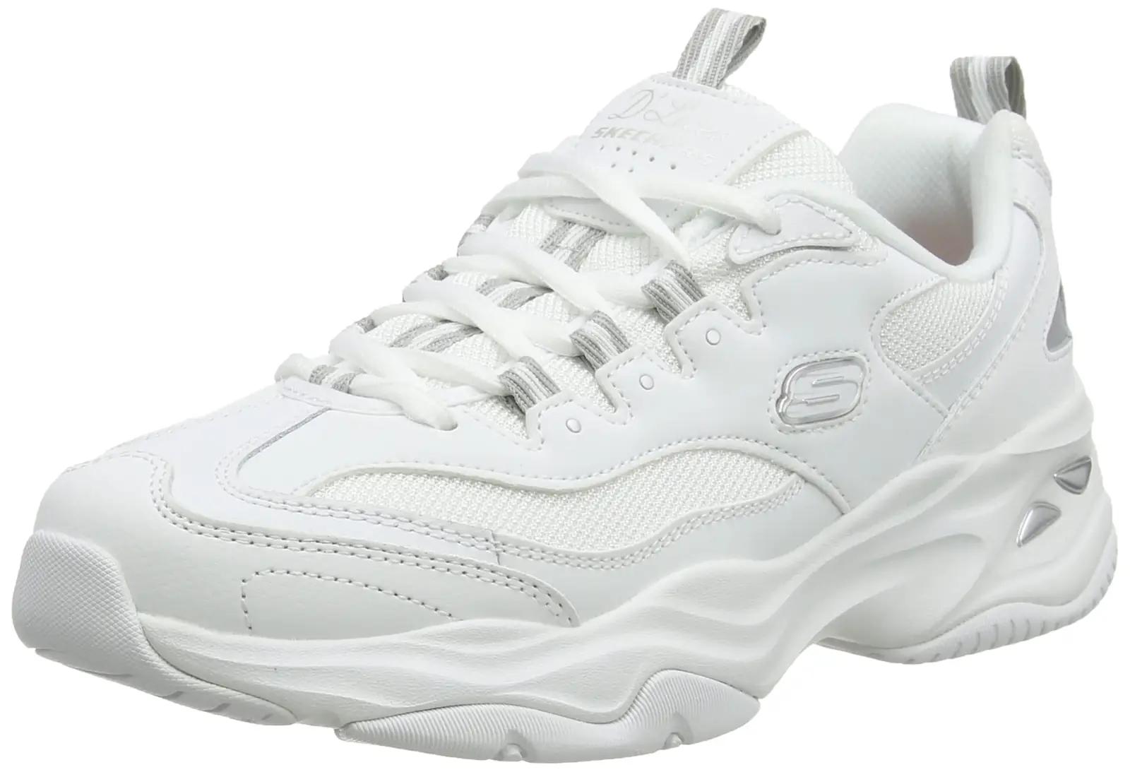 Skechers nahast vabaajajalats – mugav ja vastupidav valge